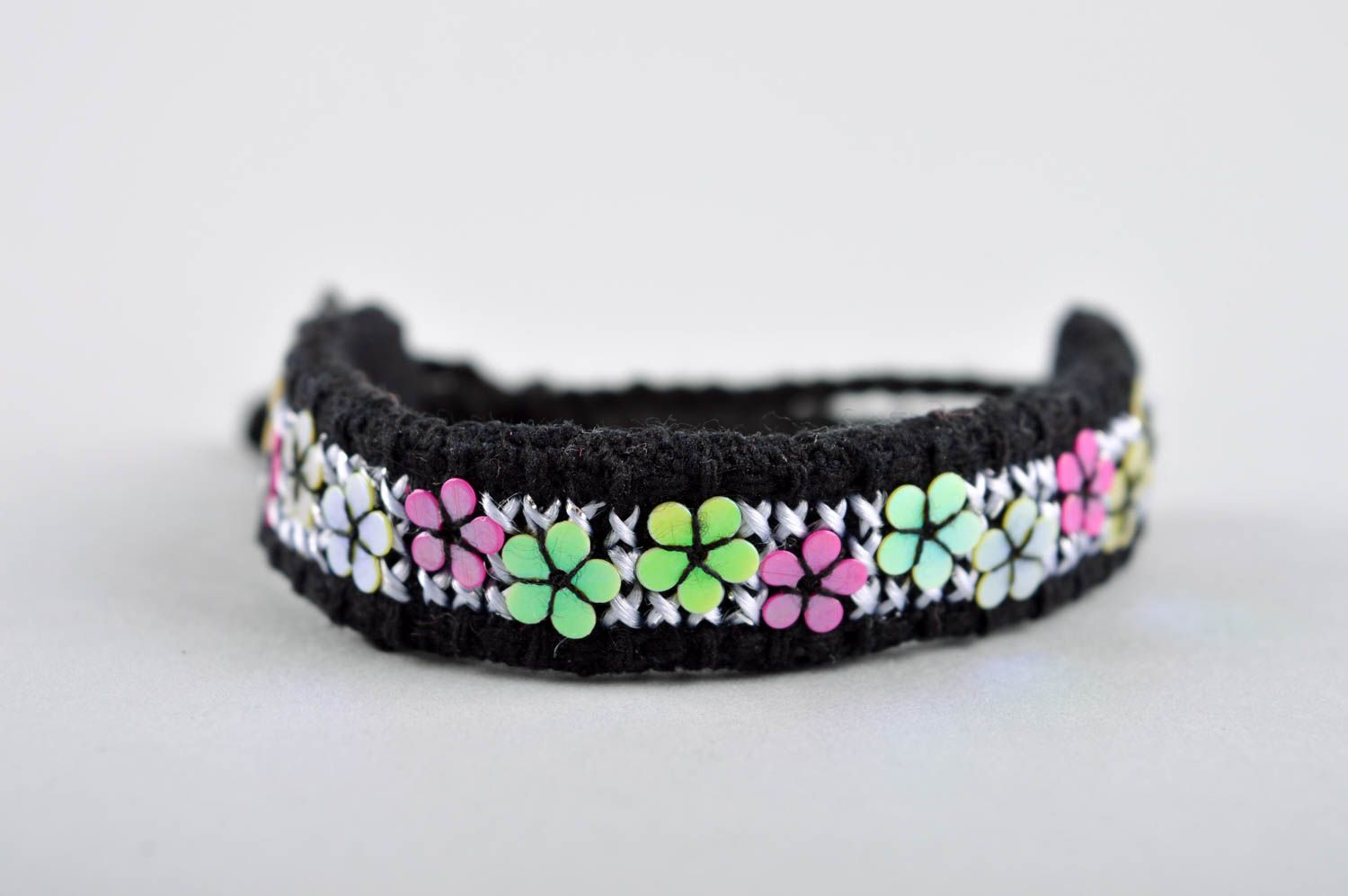 Handmade children bracelet elite black jewelry stylish cute accessories photo 3