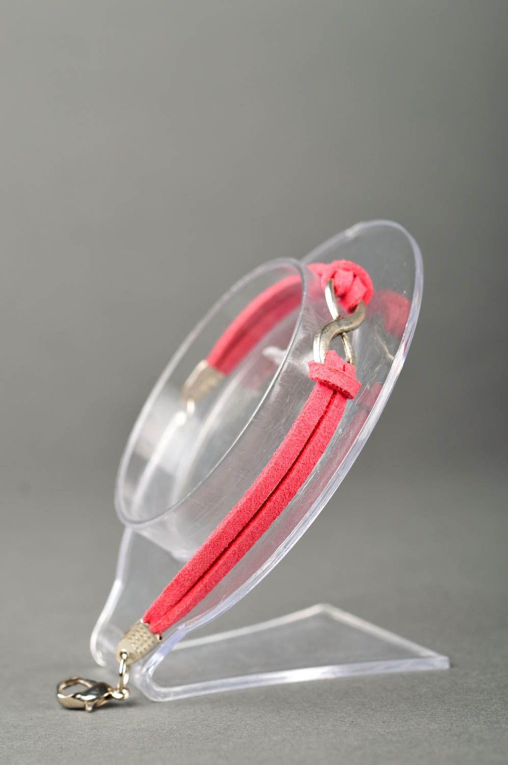 Handmade suede bracelet wrist cord bracelet designer accessories for girls photo 2