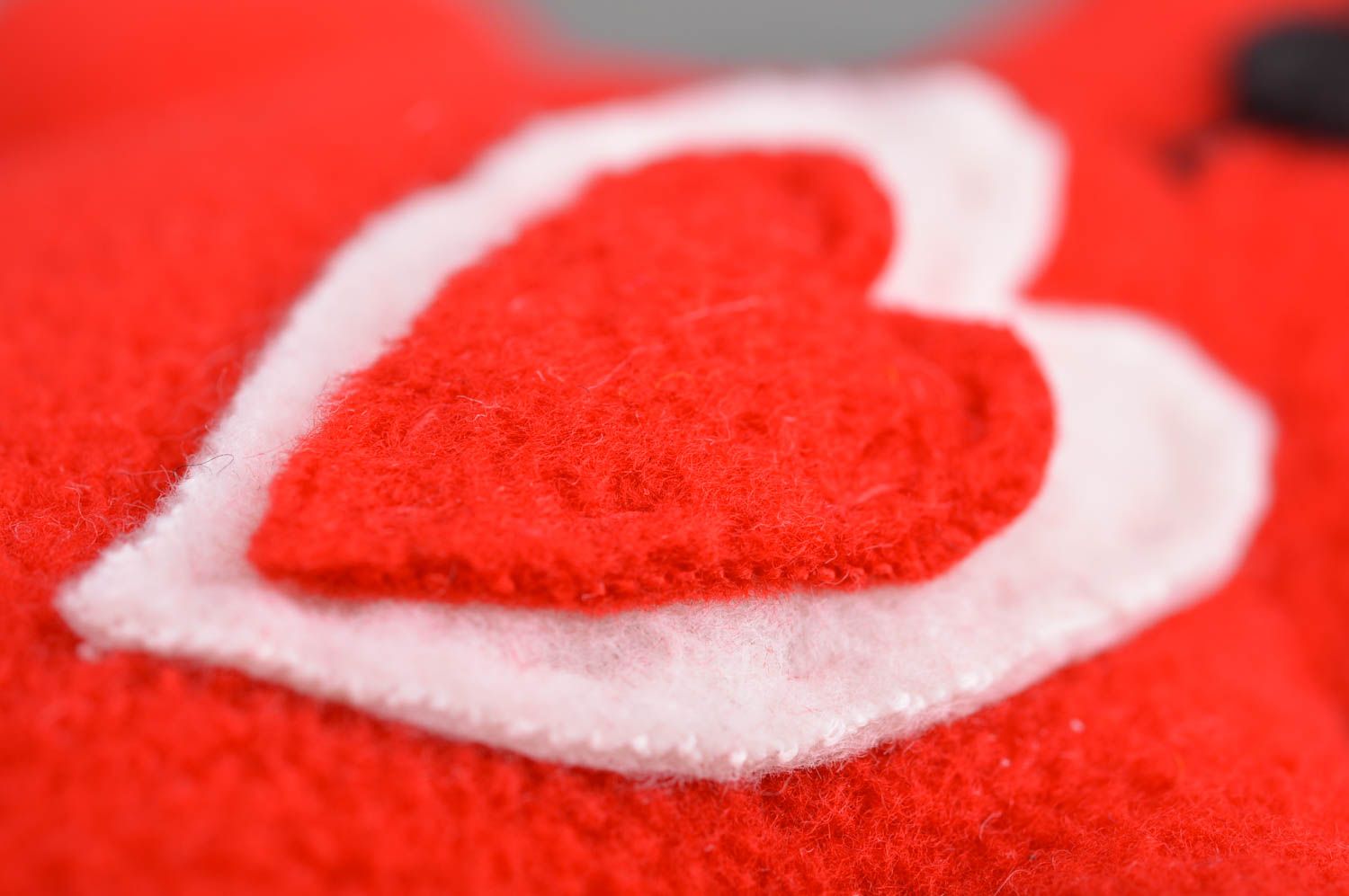 Kuscheltier Bär aus Fleece für Kinder und Dekor schöne Designer Handarbeit grell foto 4