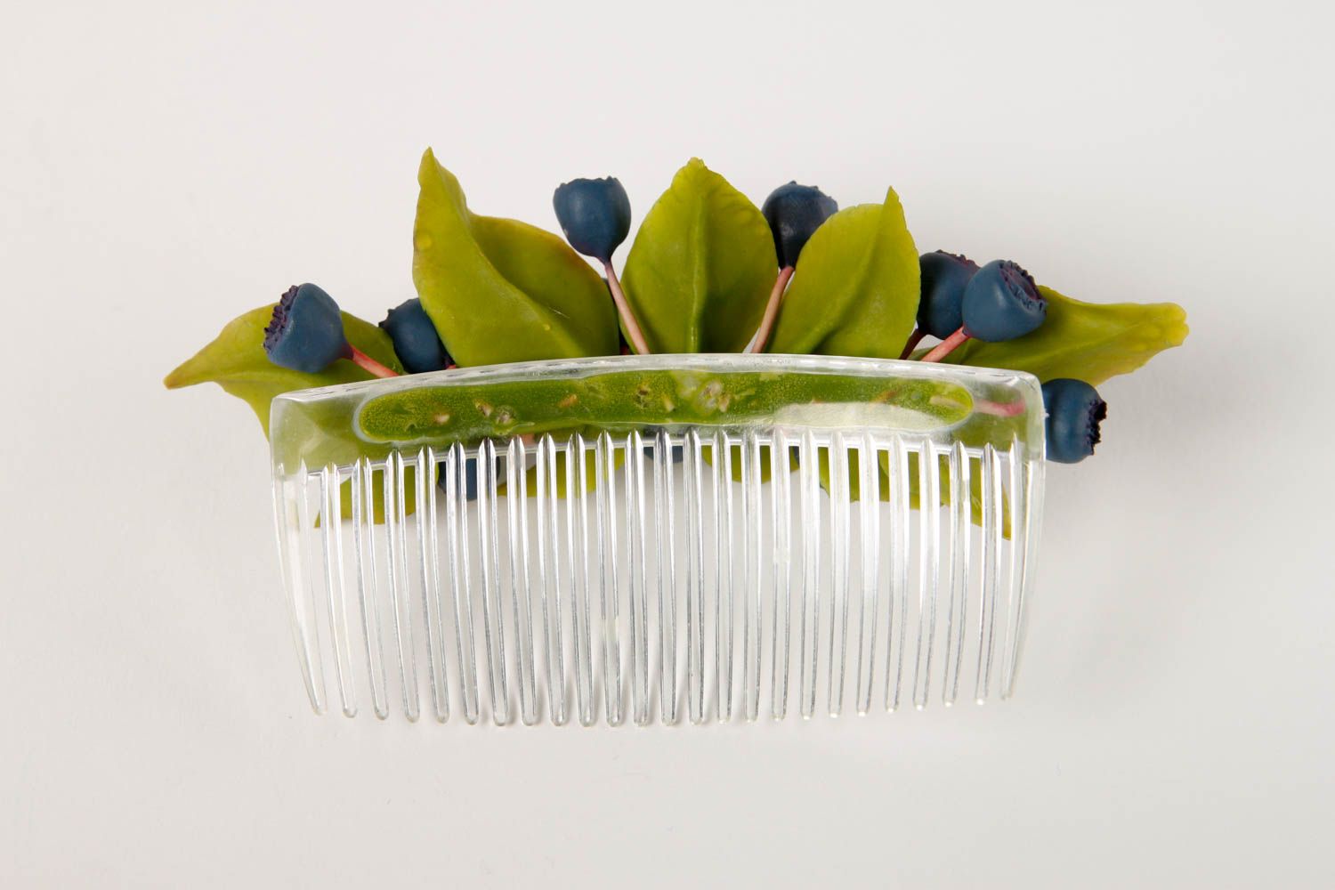 Handmade comb hair comb with flowers unusual hair comb gift ideas designer comb photo 4