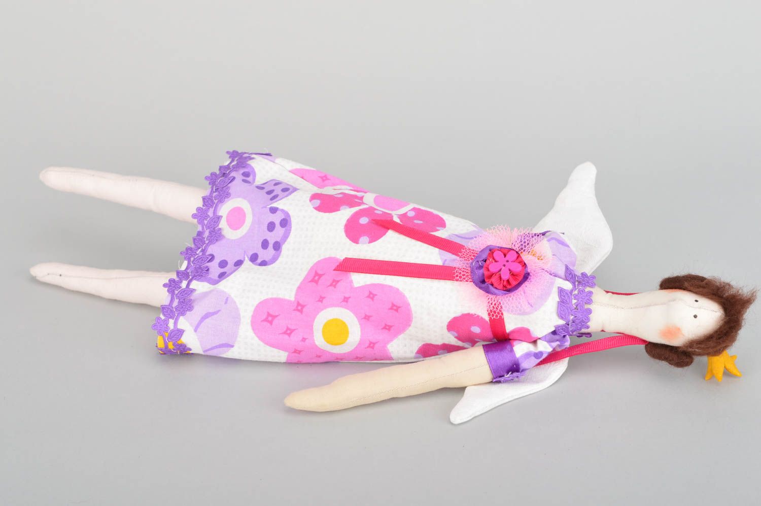 Designer Puppe handmade Stoff Spielzeug Deko Puppe für kleine Prinzessin schön foto 2
