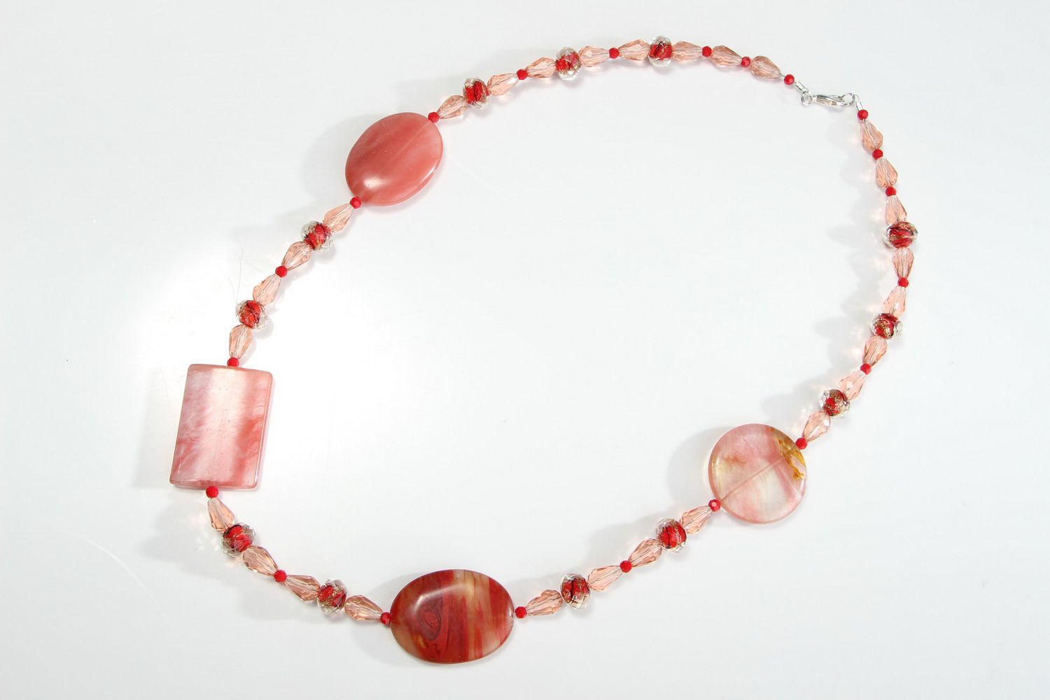 Tourmaline and crystal necklace photo 1