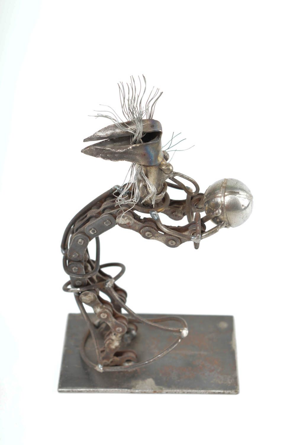 Funny handmade metal figurine contemporary art home design decorative use only photo 2