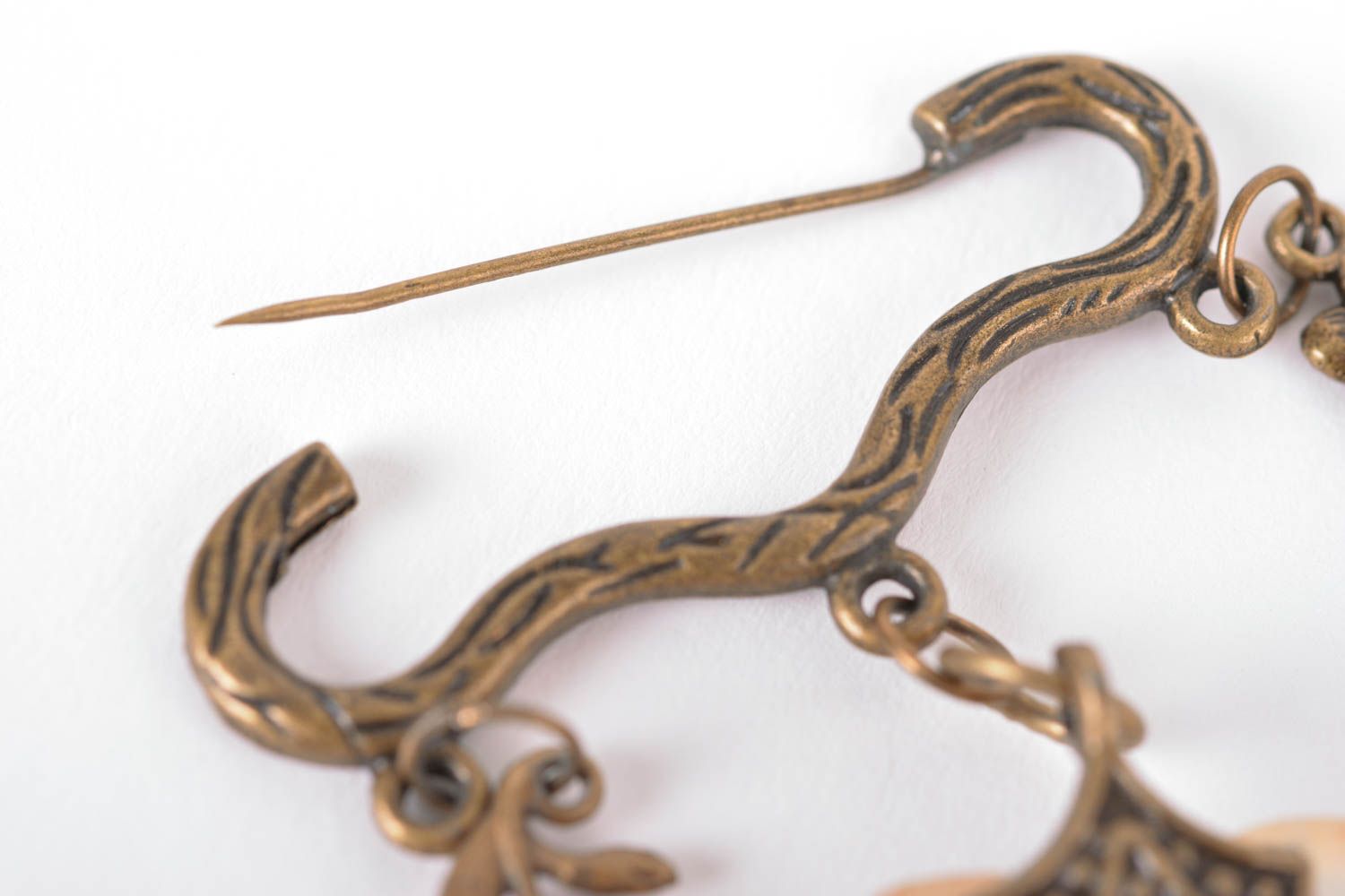 Handmade brooch unusual accessory elite jewelry beautiful brooch gift ideas photo 5