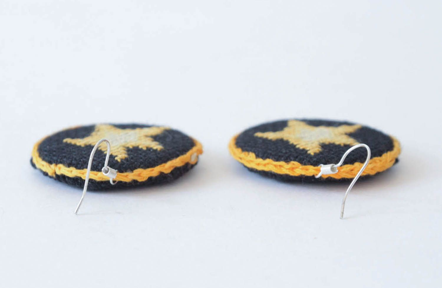 Embroidered earrings  photo 4