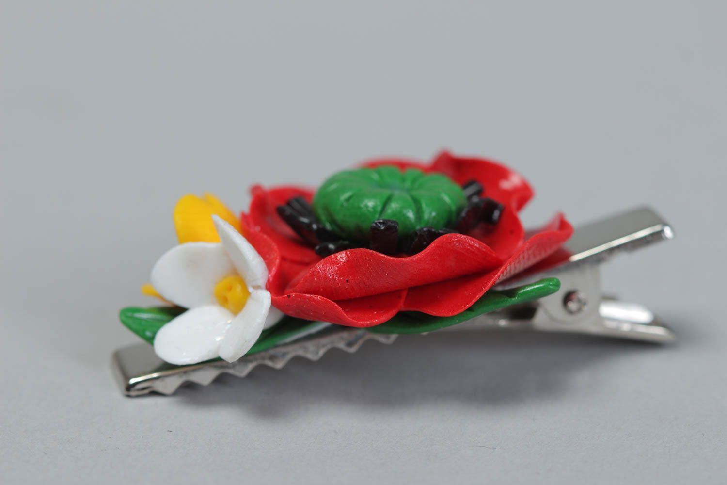 Handmade small hair clip unusual designer accessories for hair cute presents photo 3