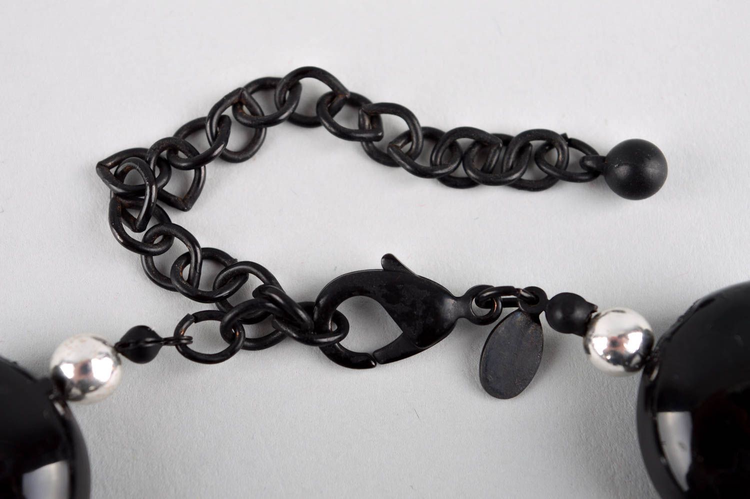 Модный браслет хэнд мэйд модная бижутерия черный красивый браслет из бусин фото 4