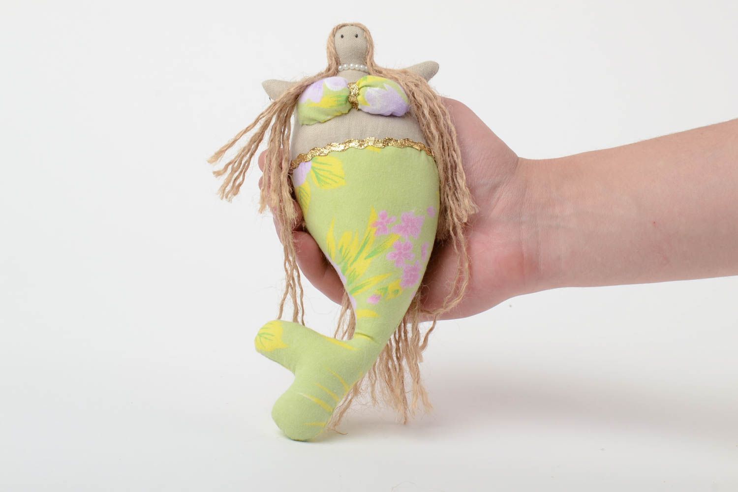 Muñeco de peluche hecho a mano original de tela para niños decorativo estiloso foto 5