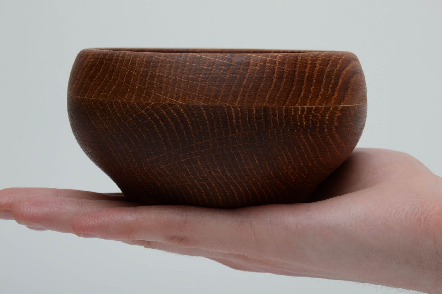 Wooden bowl covered with linseed oil photo 6