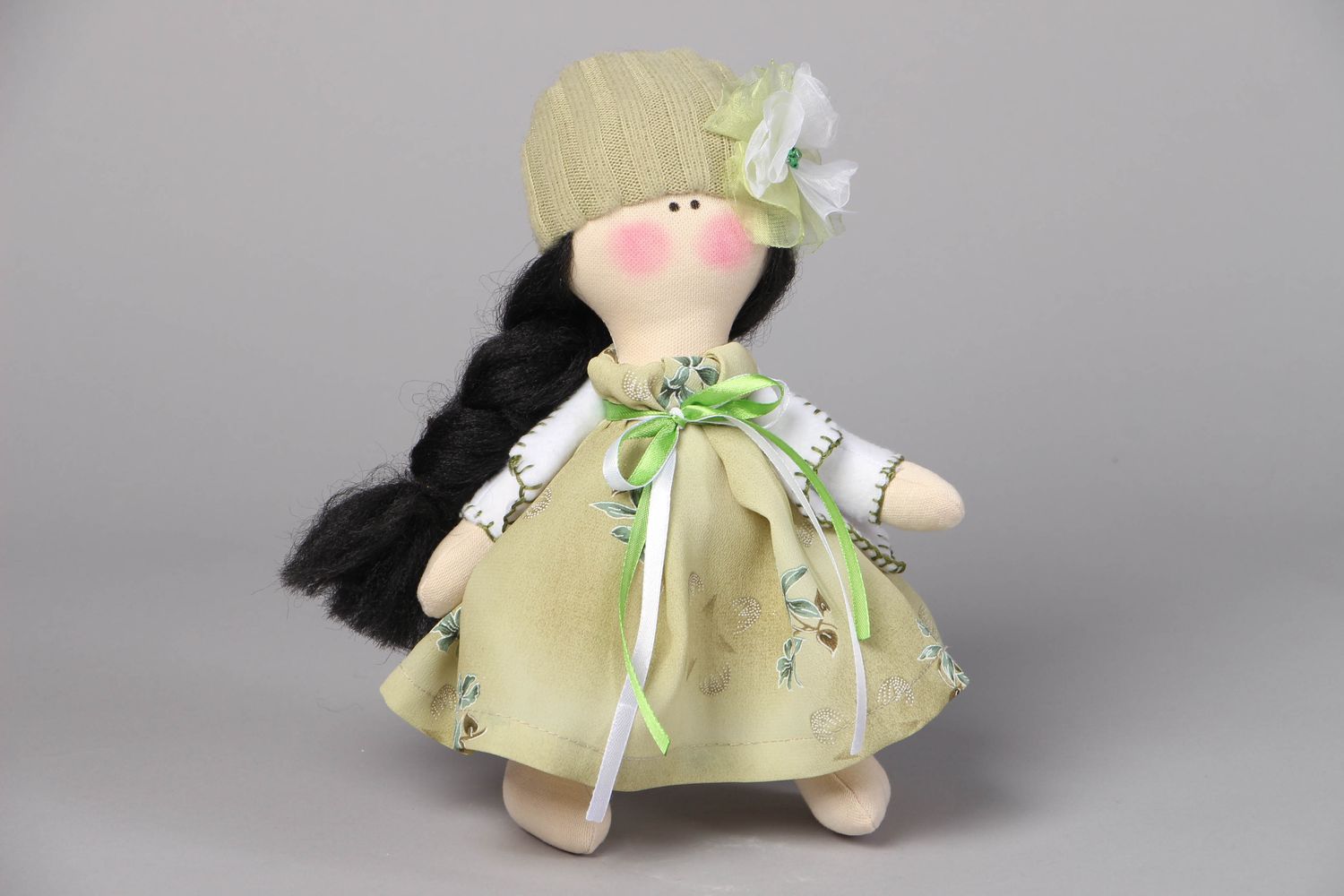 Nice handmade fabric doll photo 1