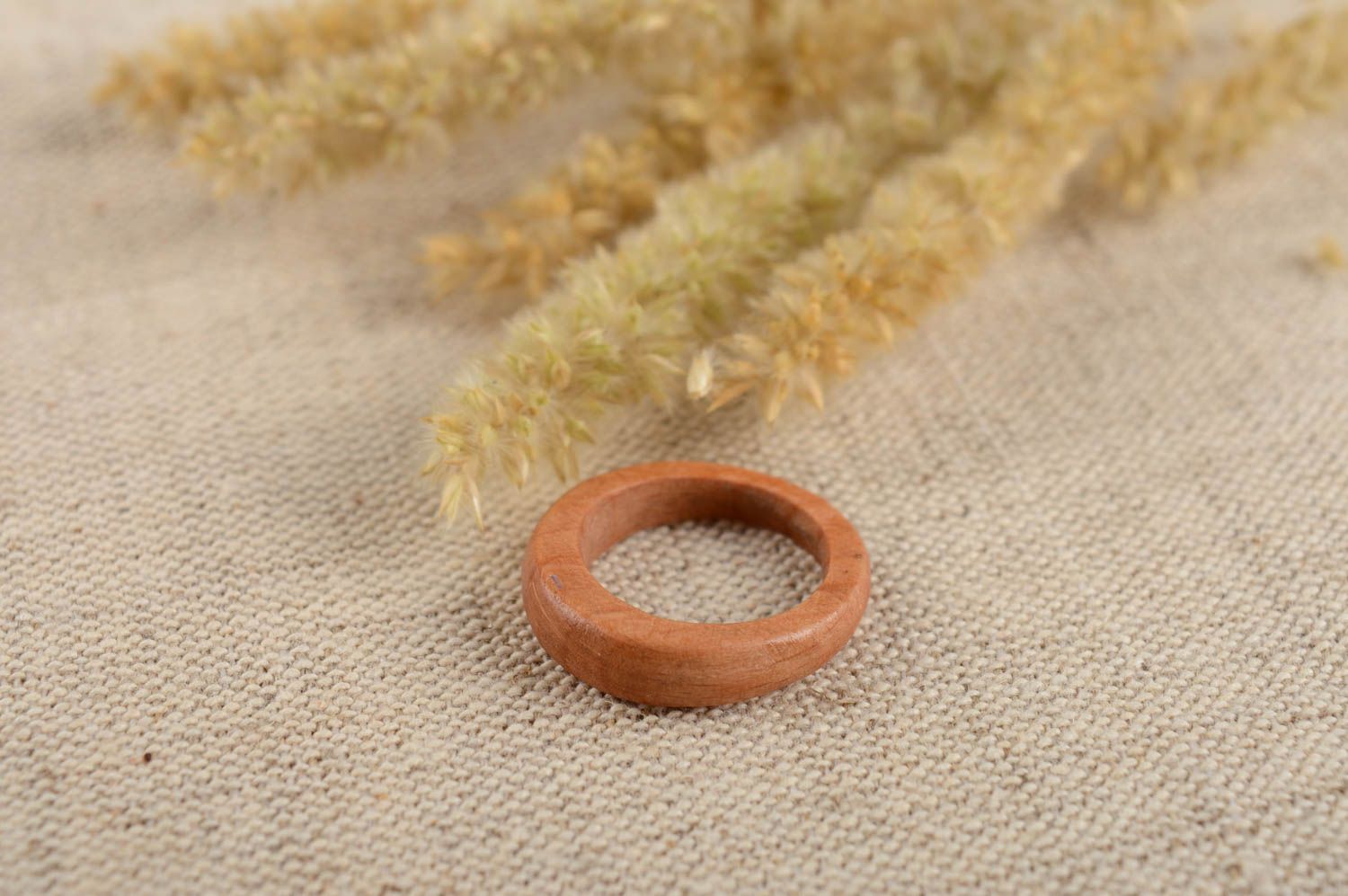 Cute handmade wooden ring unusual womens ring wood craft gifts for her photo 1