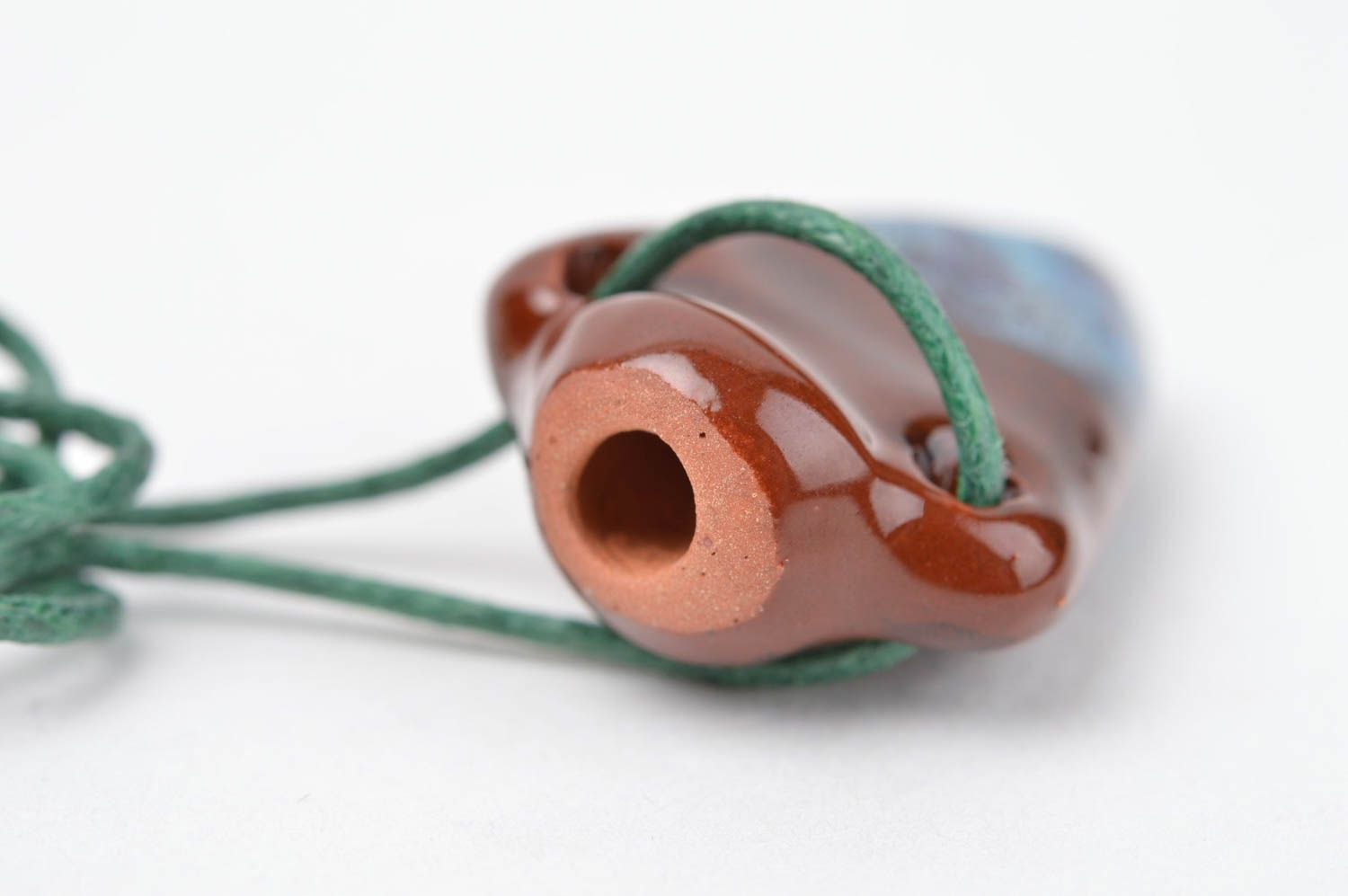 Handmade pendant clay aroma pendant designer jewelry unusual pendant gift ideas photo 3