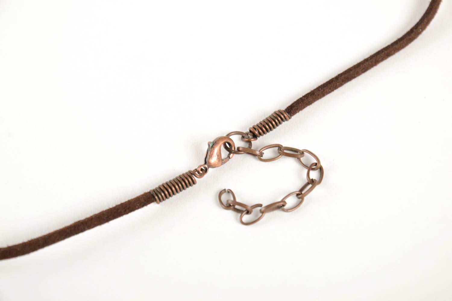 Colgante hecho a mano de alambre de cobre bisutería para mujer accesorio de moda foto 3
