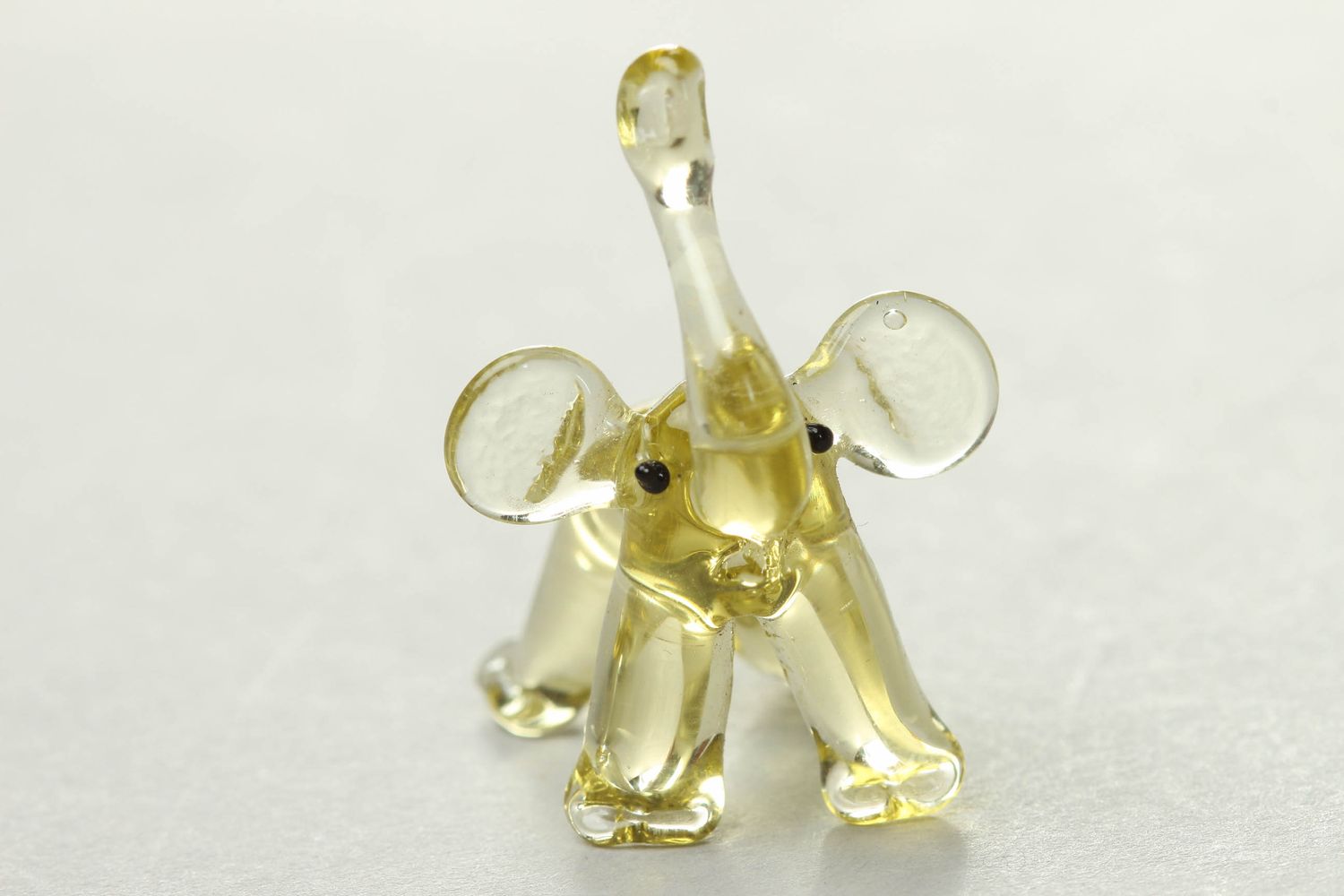 Figurine miniature en verre lampwork Éléphant photo 2