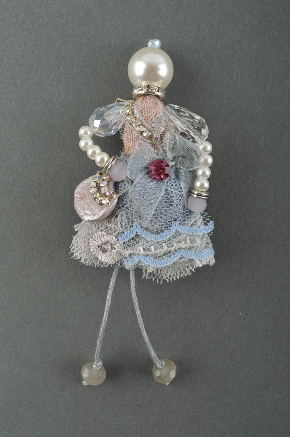 Broche hecho a mano con cristales accesorio de moda regalo original para mujer foto 2