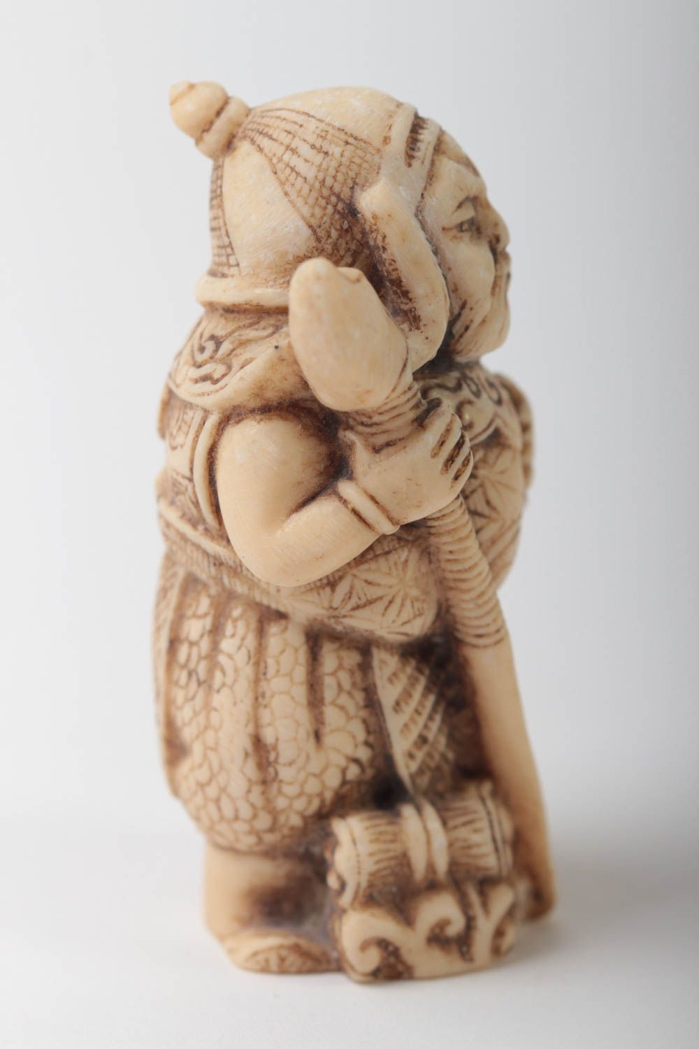 Figurine décorative fait main Petite statue Déco maison Bishamon cadeau photo 3