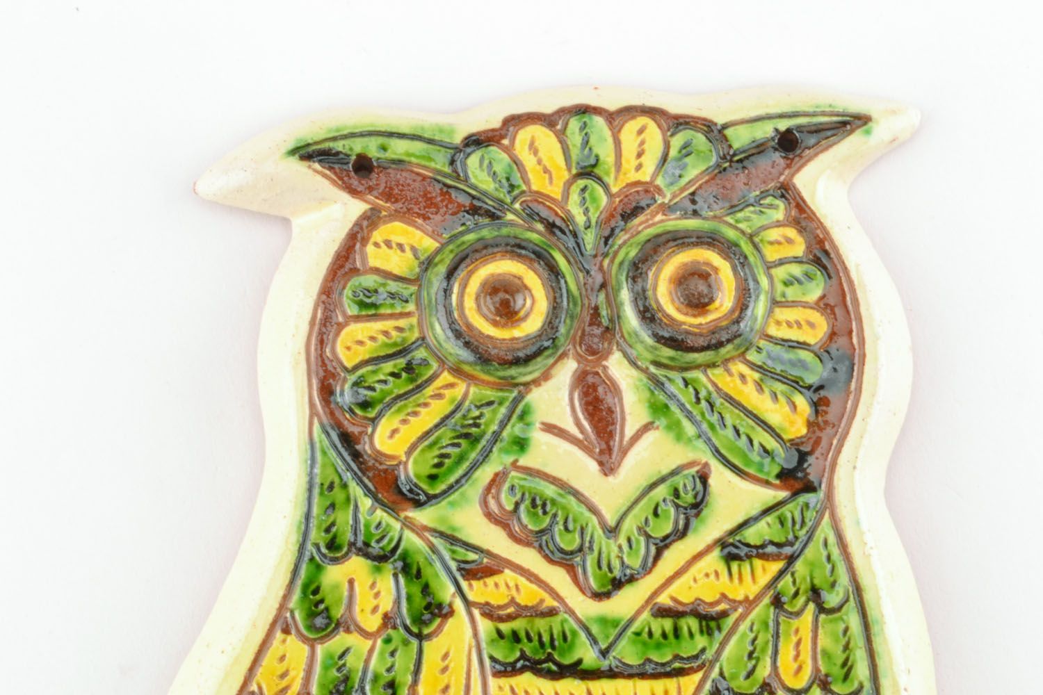 Ceramic panel Owl photo 3