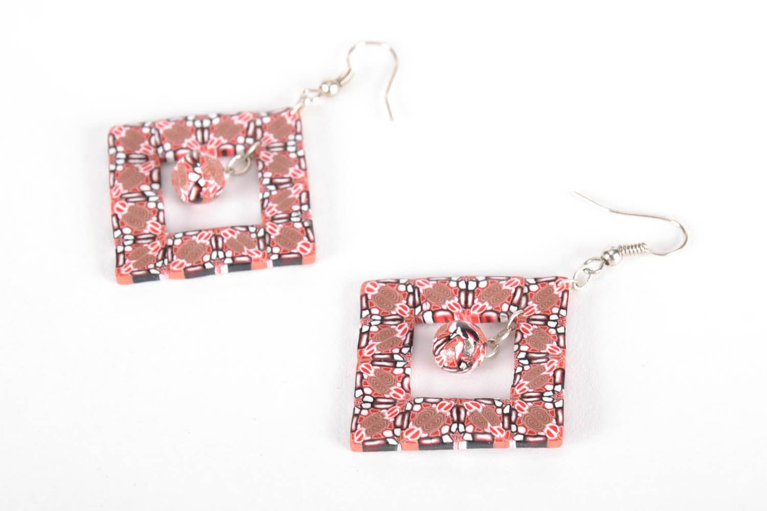 Original earrings made of polymer clay photo 4