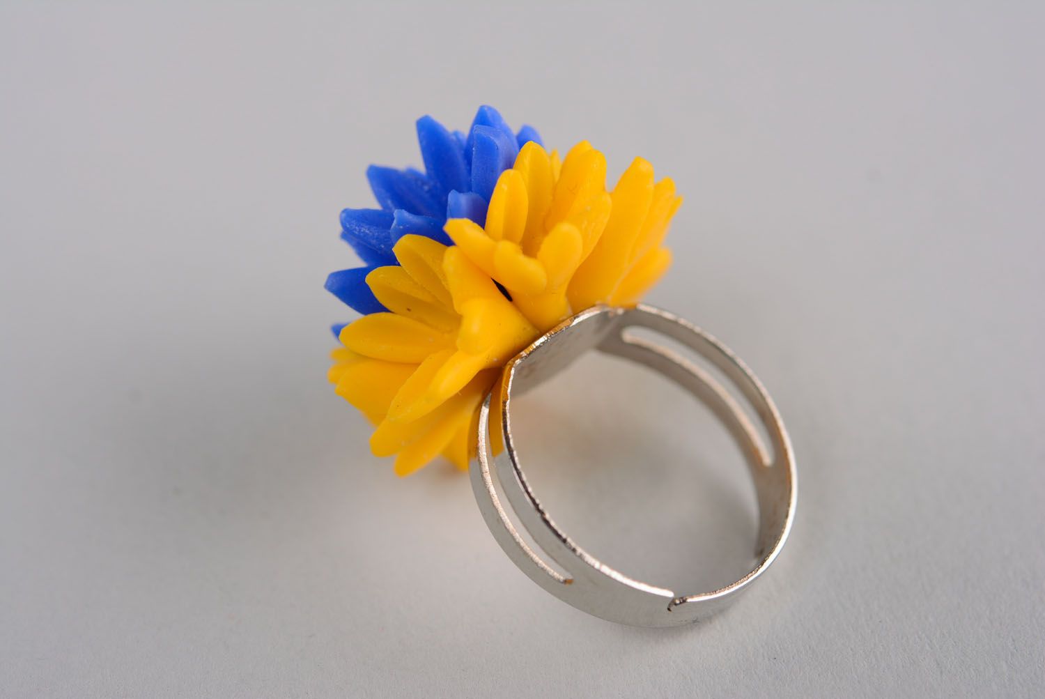 Beautiful polymer clay ring photo 4