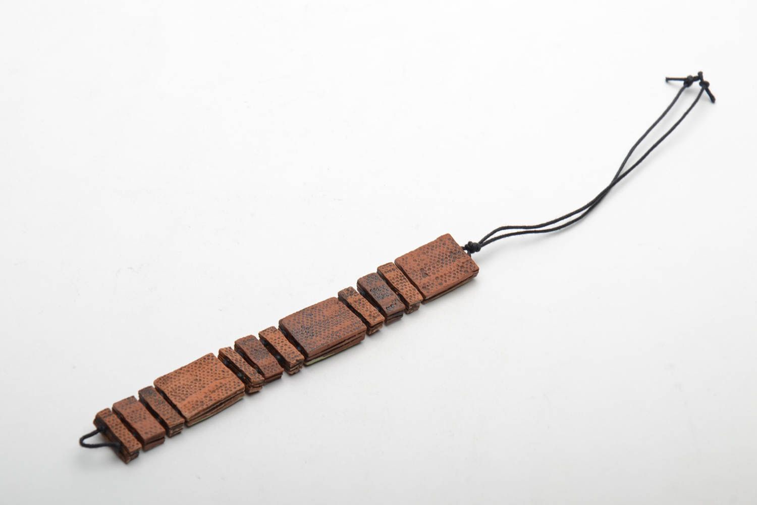 Керамический браслет в этно стиле фото 4
