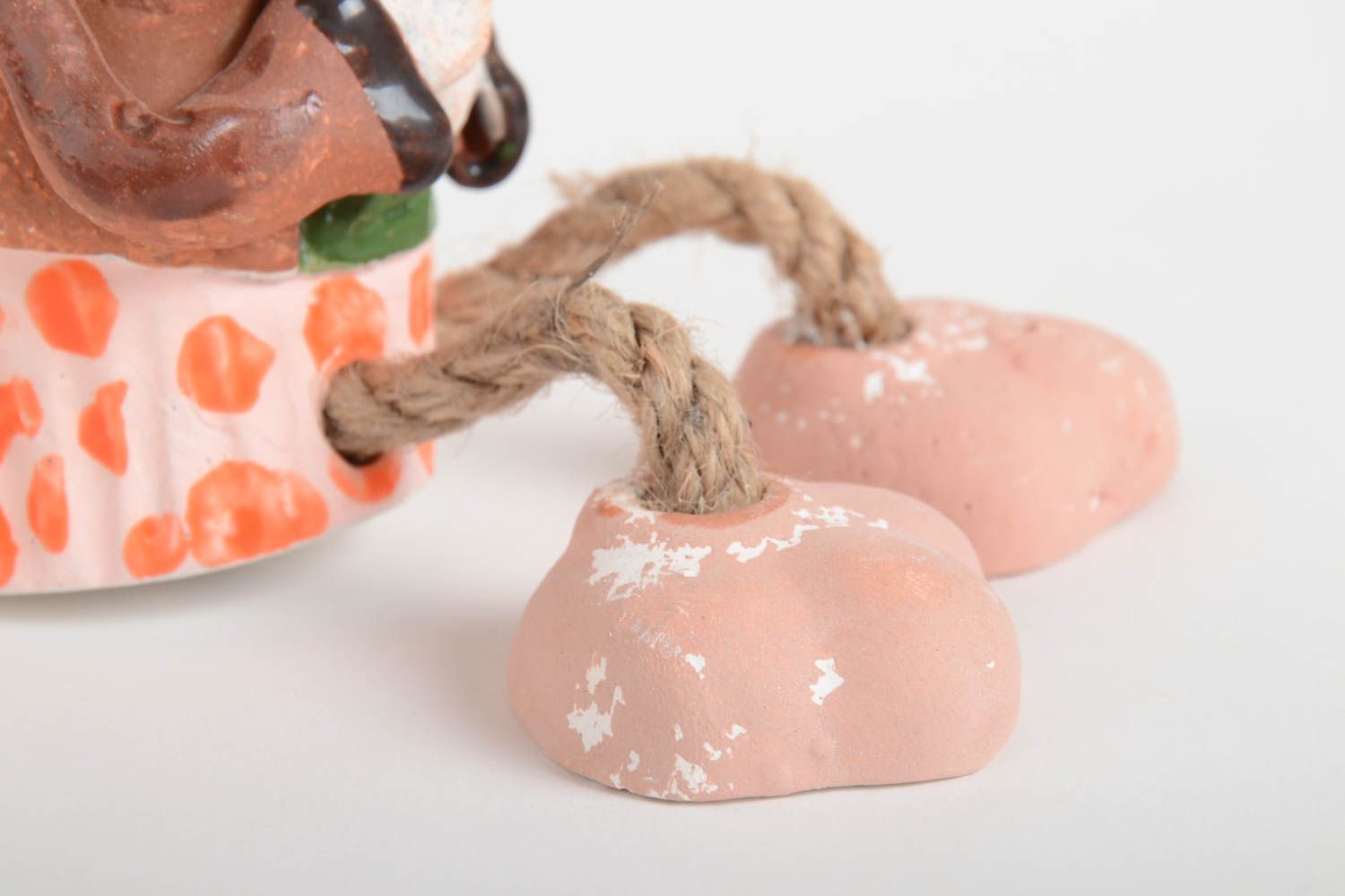 Handmade Keramik Spardose für Haus Deko Geschenk für Kinder bunt Fuchs schön foto 3