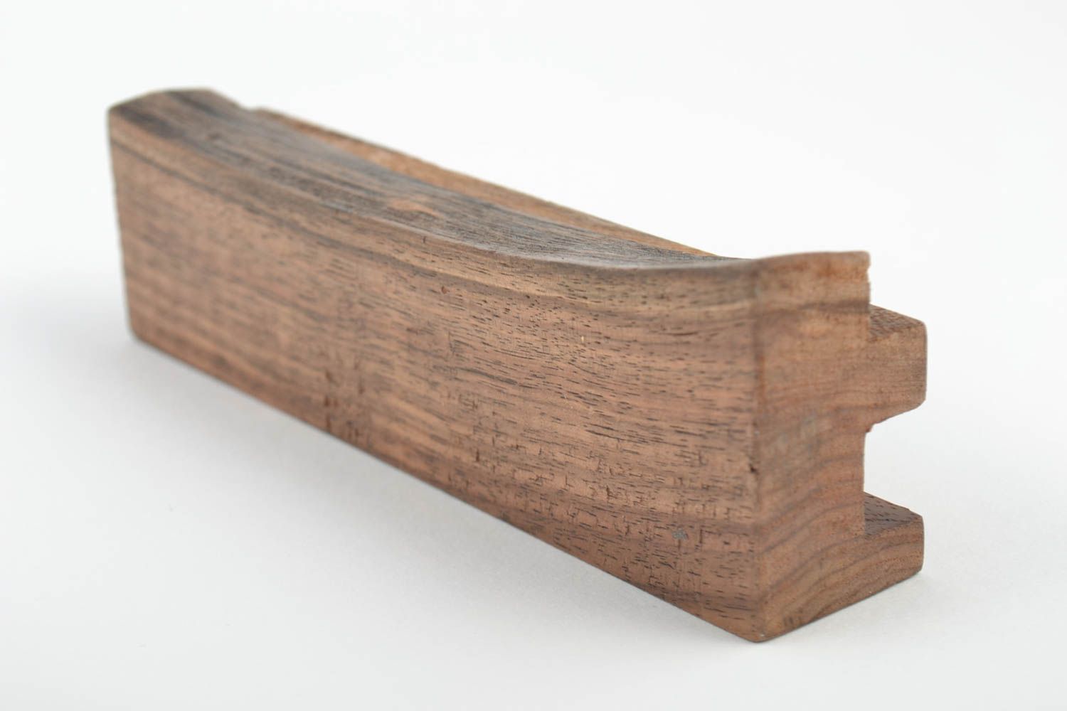Support pour tablette en bois naturel brun foncé fait main pratique stylé photo 3