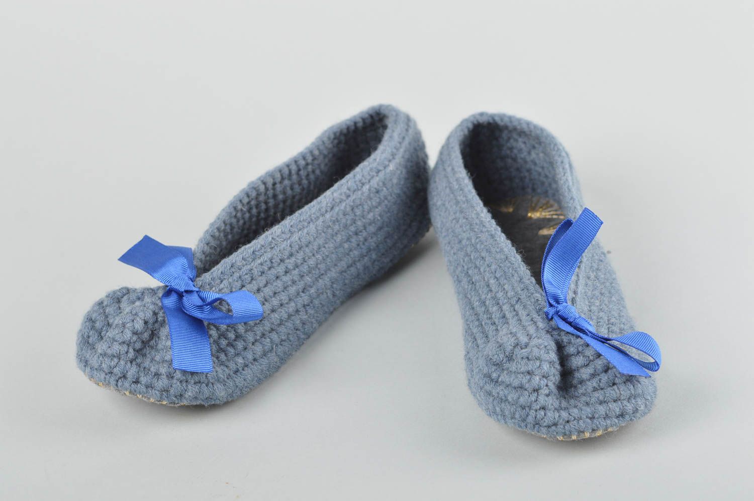 Handmade crochet slippers women's best slippers ballet shoes gifts for mom photo 1