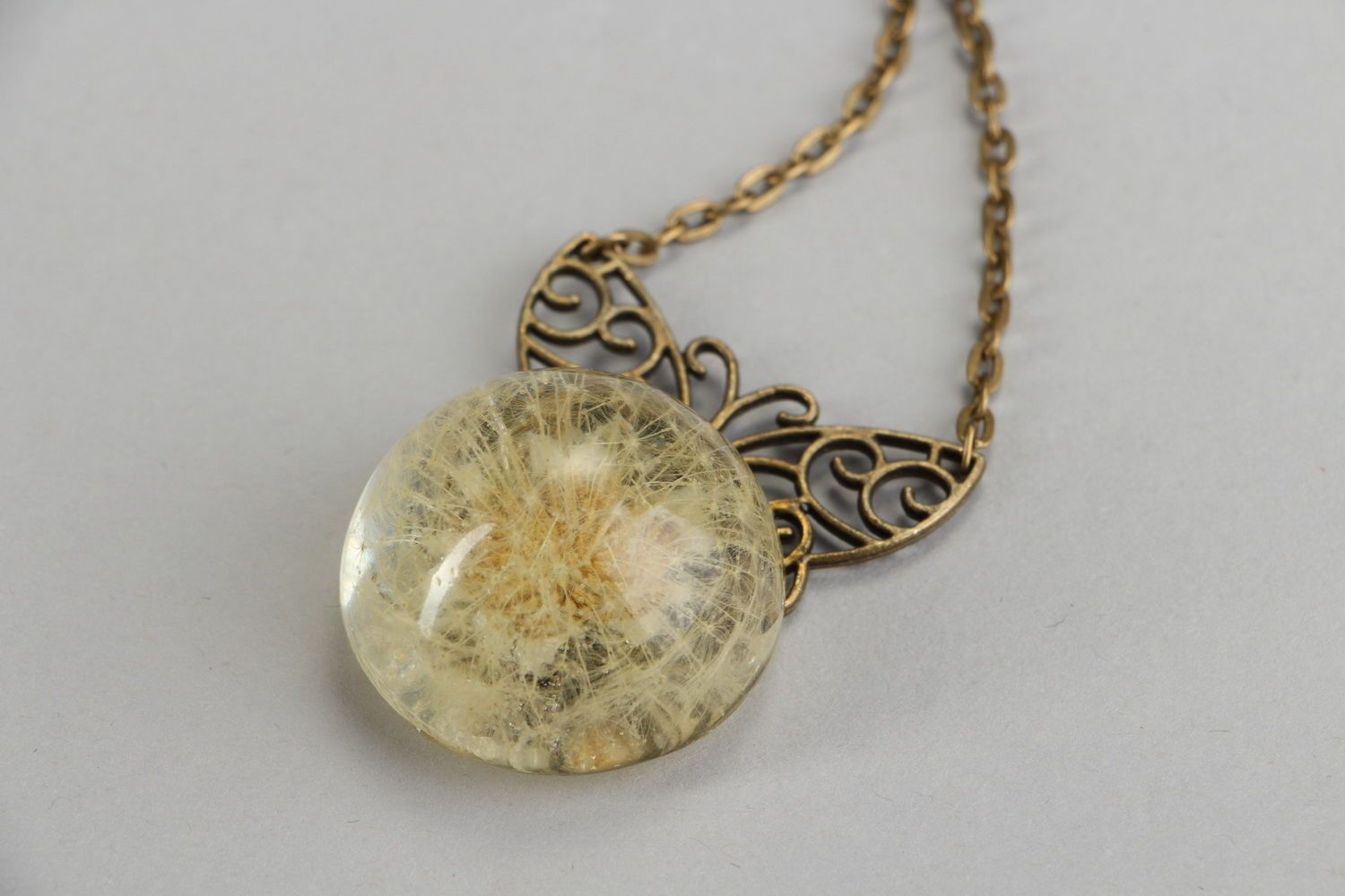 Necklace made ​​of bronze Dandelion photo 1