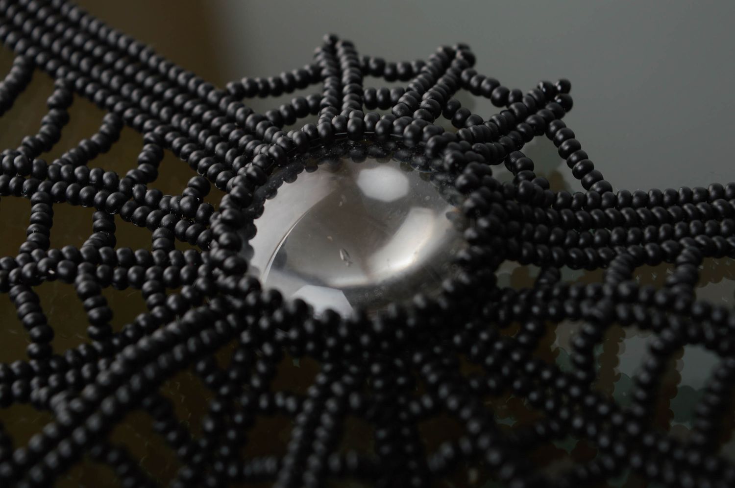 Handgemachtes Slave Armband aus Glasperlen Spinngewebe für Frauen foto 4