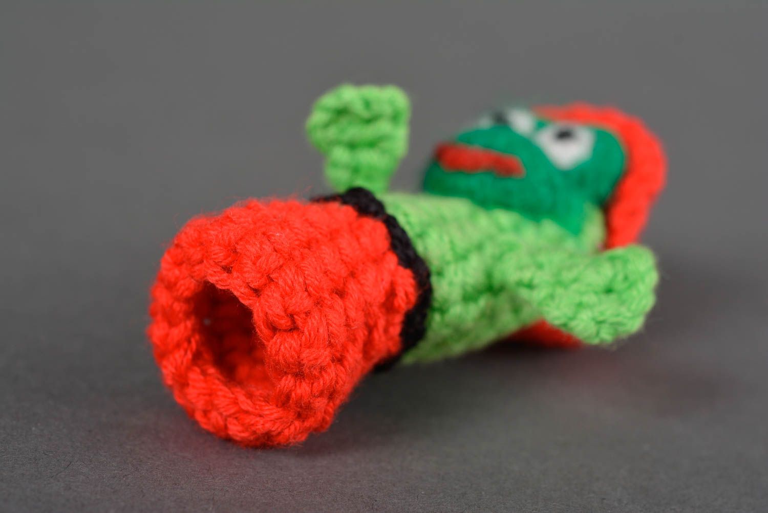Handmade Spielzeug Tier Finger Puppe Häkel Kuscheltier Geschenk Idee für Kind foto 5