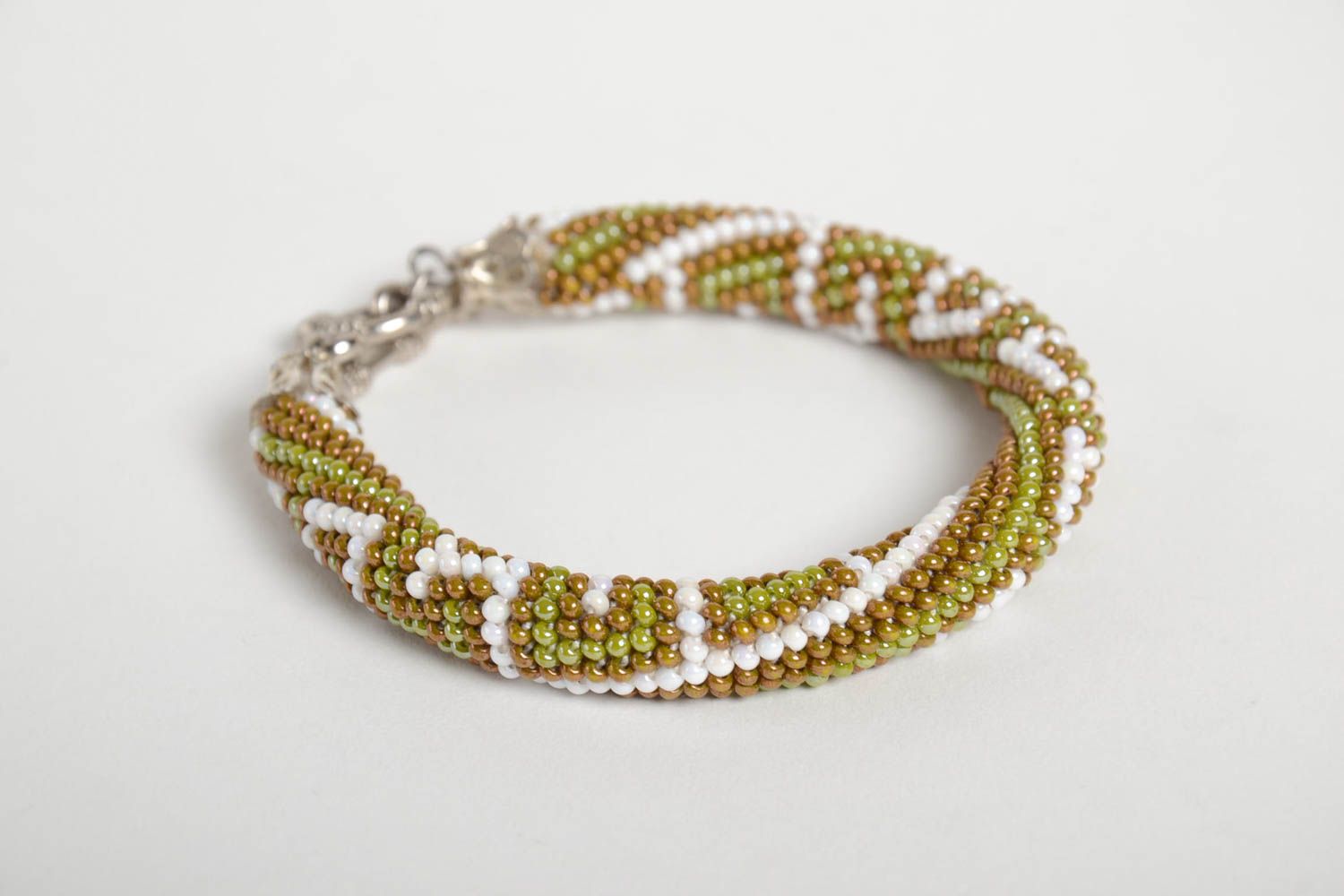 Womens handmade beaded bracelet costume jewelry bead weaving ideas gifts for her photo 5