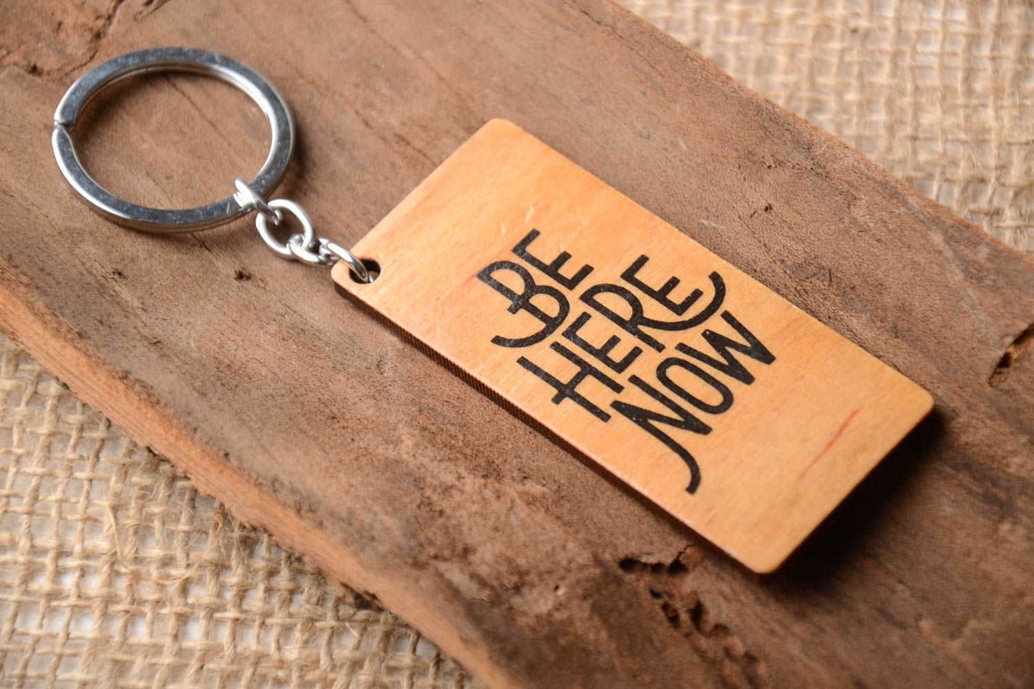Handmade wooden keychain key rings wooden accessories souvenir ideas cool gifts photo 1