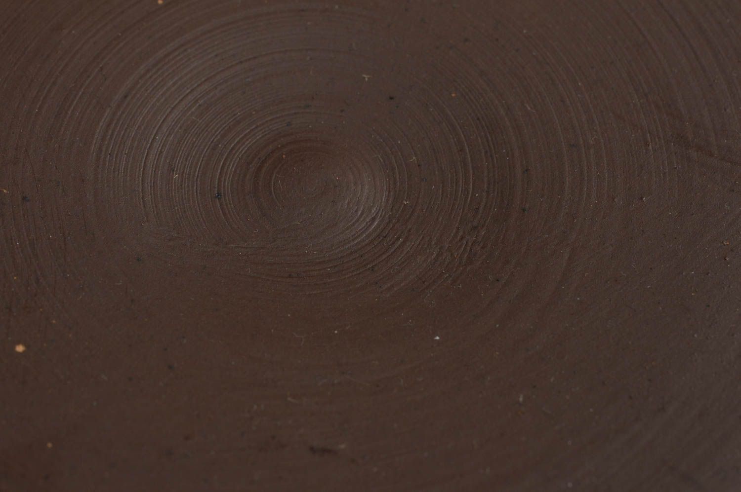 Poêle en terre cuite marron faite main sans manche originale style ethnique photo 5