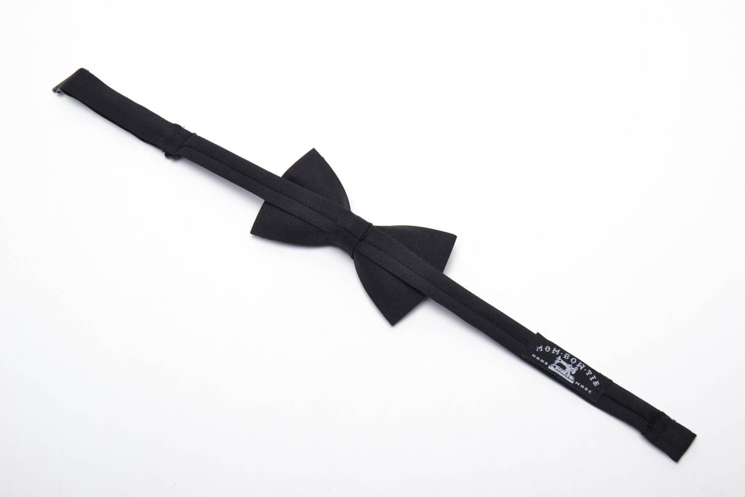 Оригинальный галстук-бабочка черный фото 4