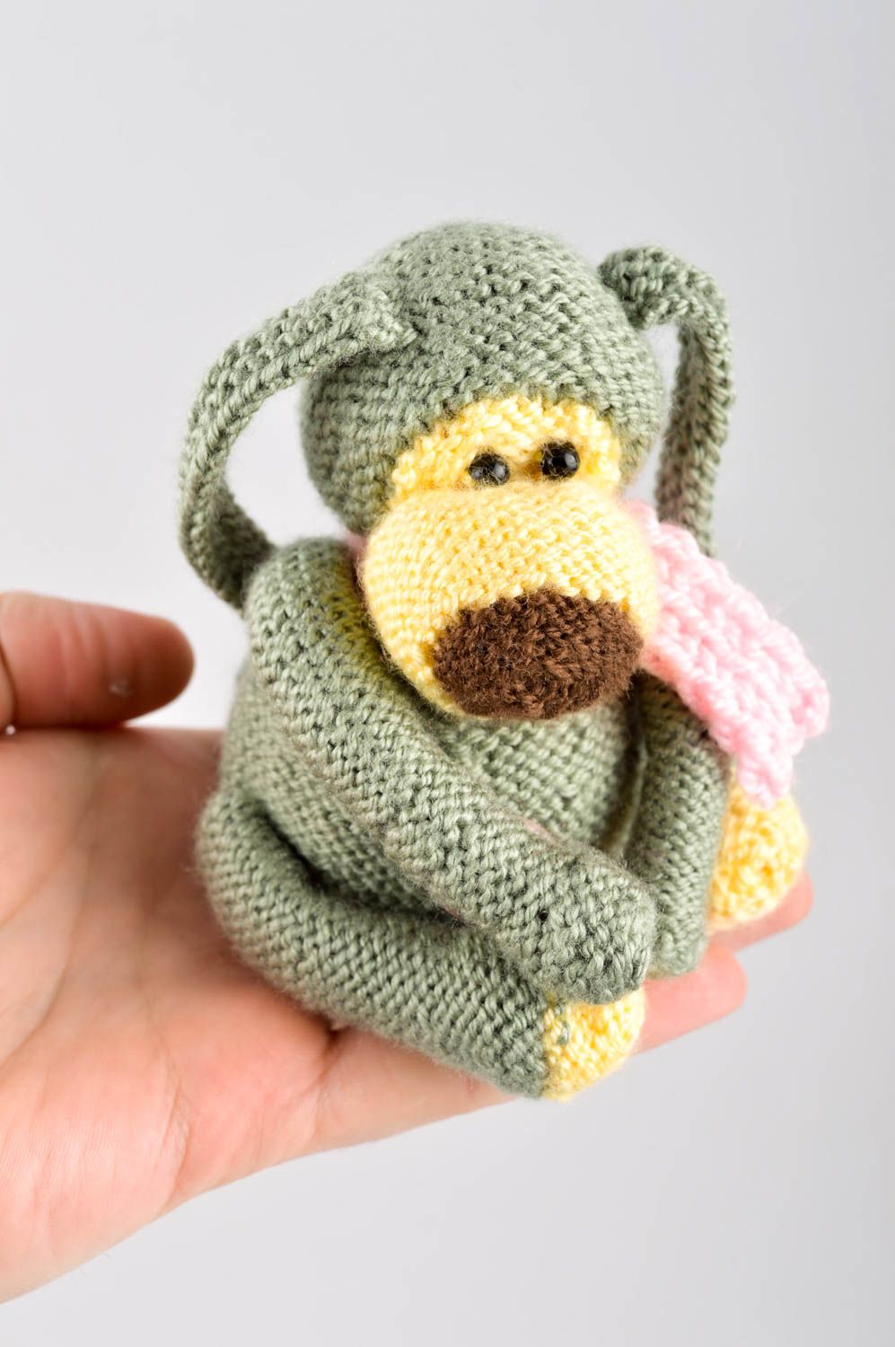 Peluche chien faite main Jouet tricot original petit Cadeau pour enfant photo 5