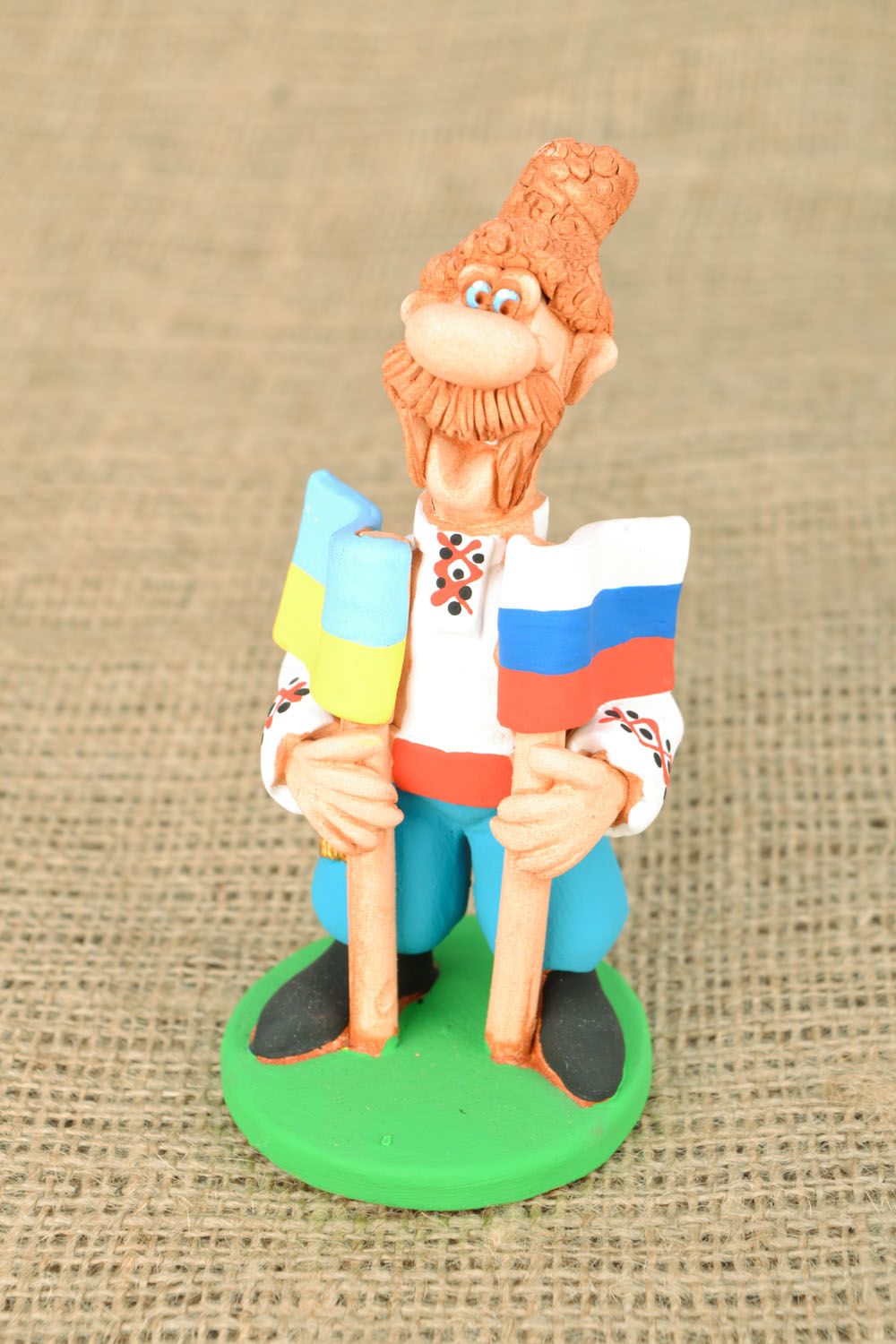 Ceramic figurine for present Two Flags photo 1