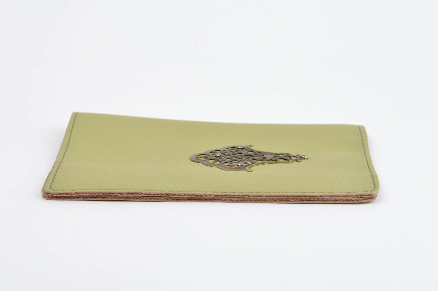 Porte passeport cuir fait main design élégant Cadeau original pour femme photo 2