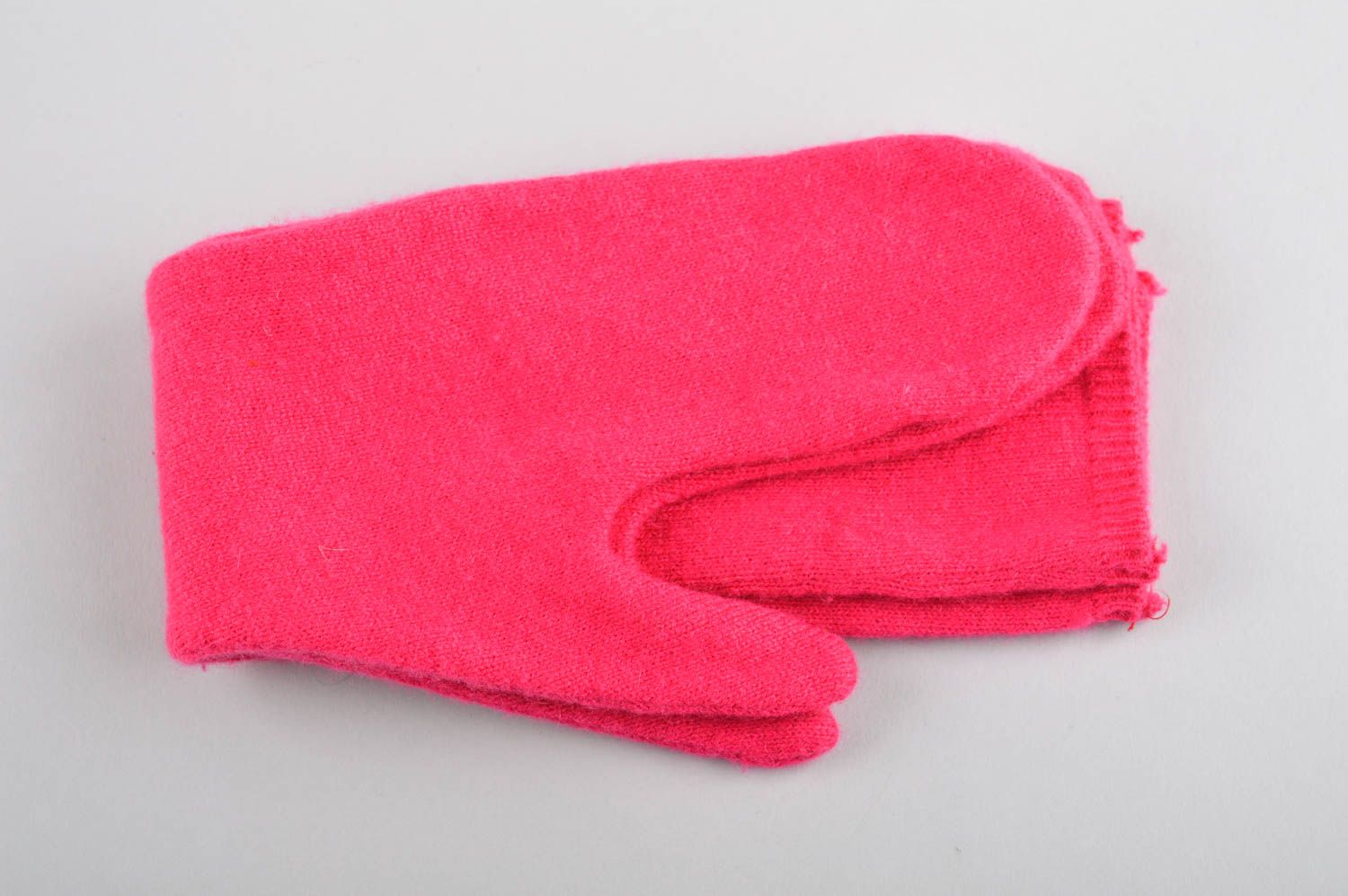 Handmade mittens fabric women gloves stylish designer present for women photo 3