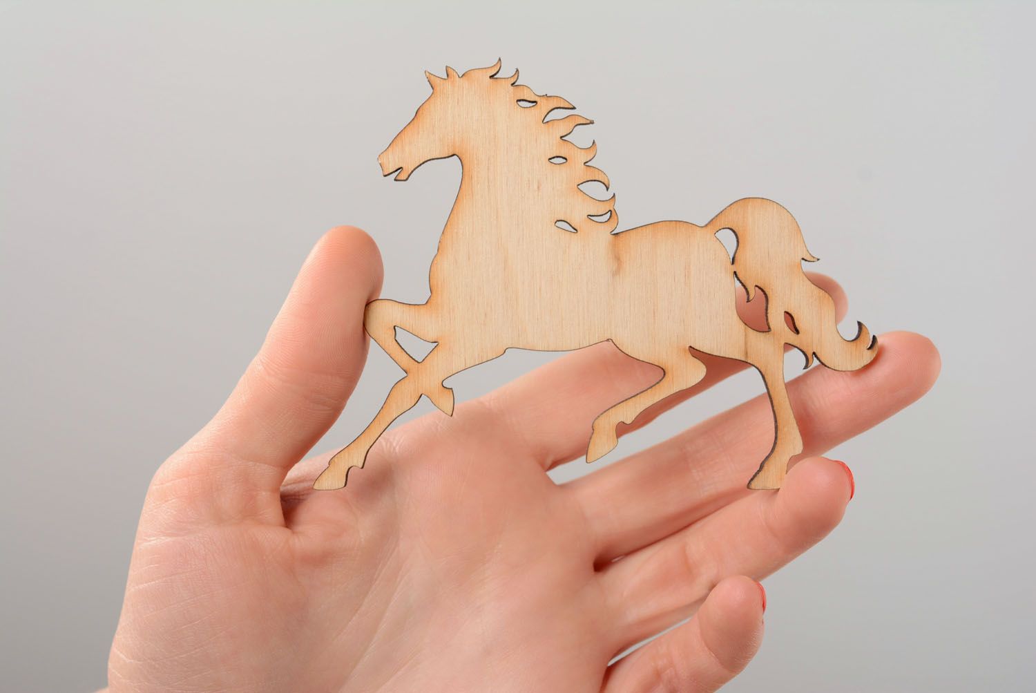 Motif en bois à décorer cheval fait main photo 3