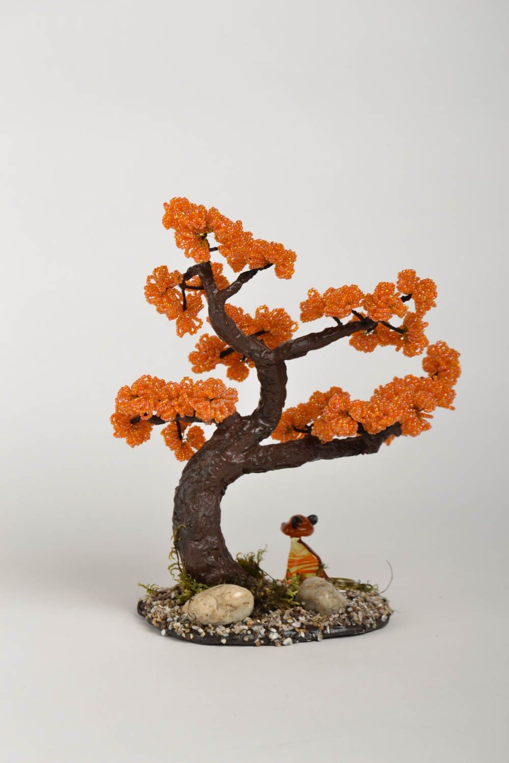 Handmade bonsai tree beaded topiary homemade home decor housewarming gifts  photo 2