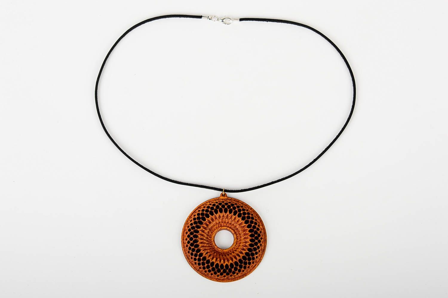 Neck accessory wooden accessory neck pendant for women beautiful pendant photo 2