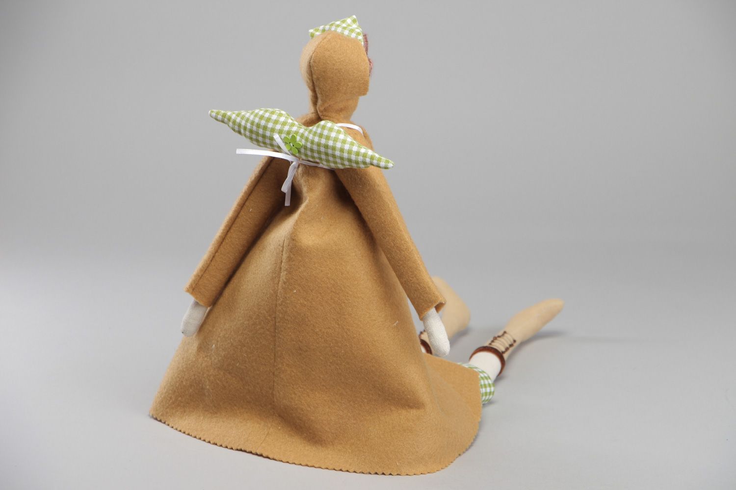 Künstlerische weiche handmade Puppe aus Textil Engel  foto 3