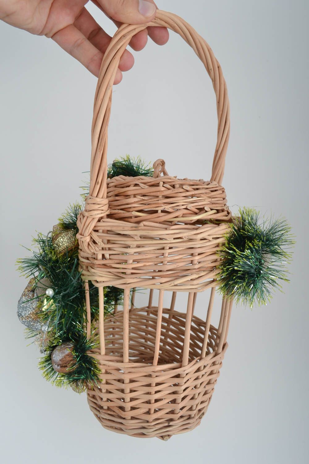 Beautiful handmade basket woven basket Easter basket ideas Easter decoration photo 5