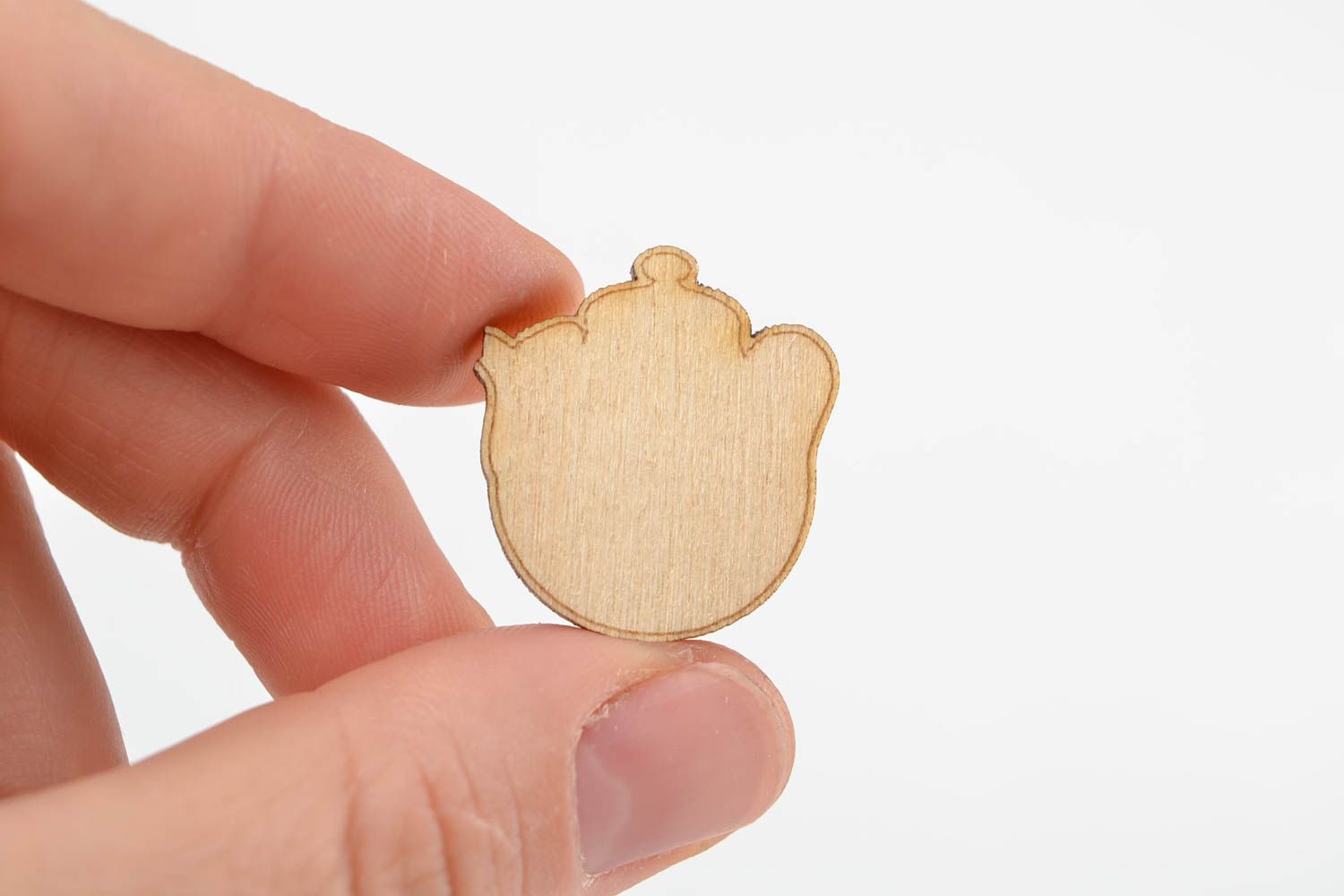 Handmade plywood decoration unusual blank for painting cute wooden toy photo 2