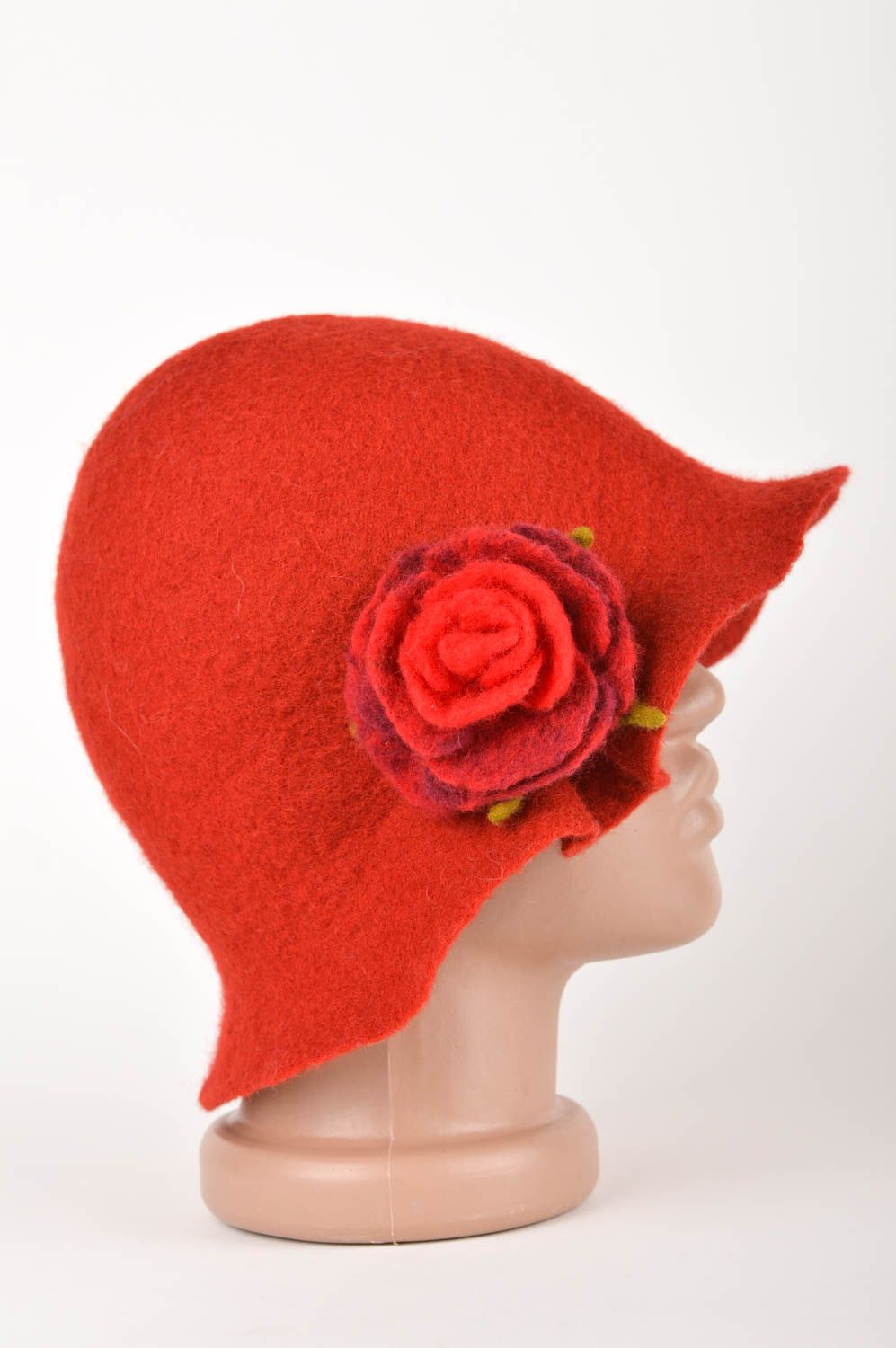 Felt hat handmade wool hat designer accessories hats for women gifts for girls photo 3