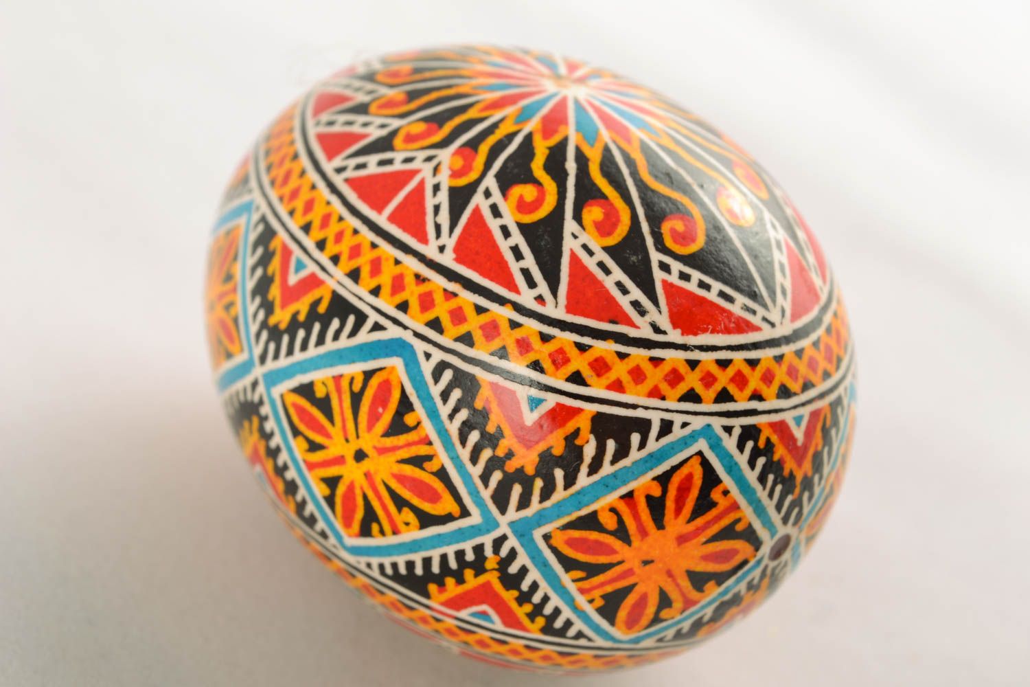 Easter egg painted with aniline dyes photo 2