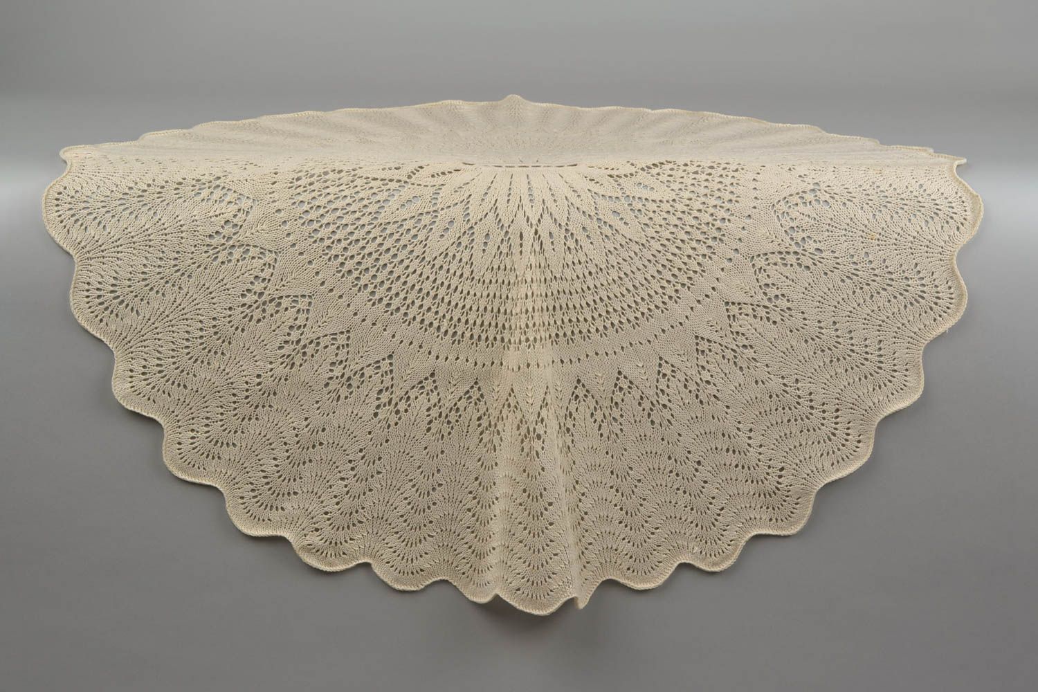 Handmade openwork tablecloth knitted table napkin home vintage decor ideas photo 5