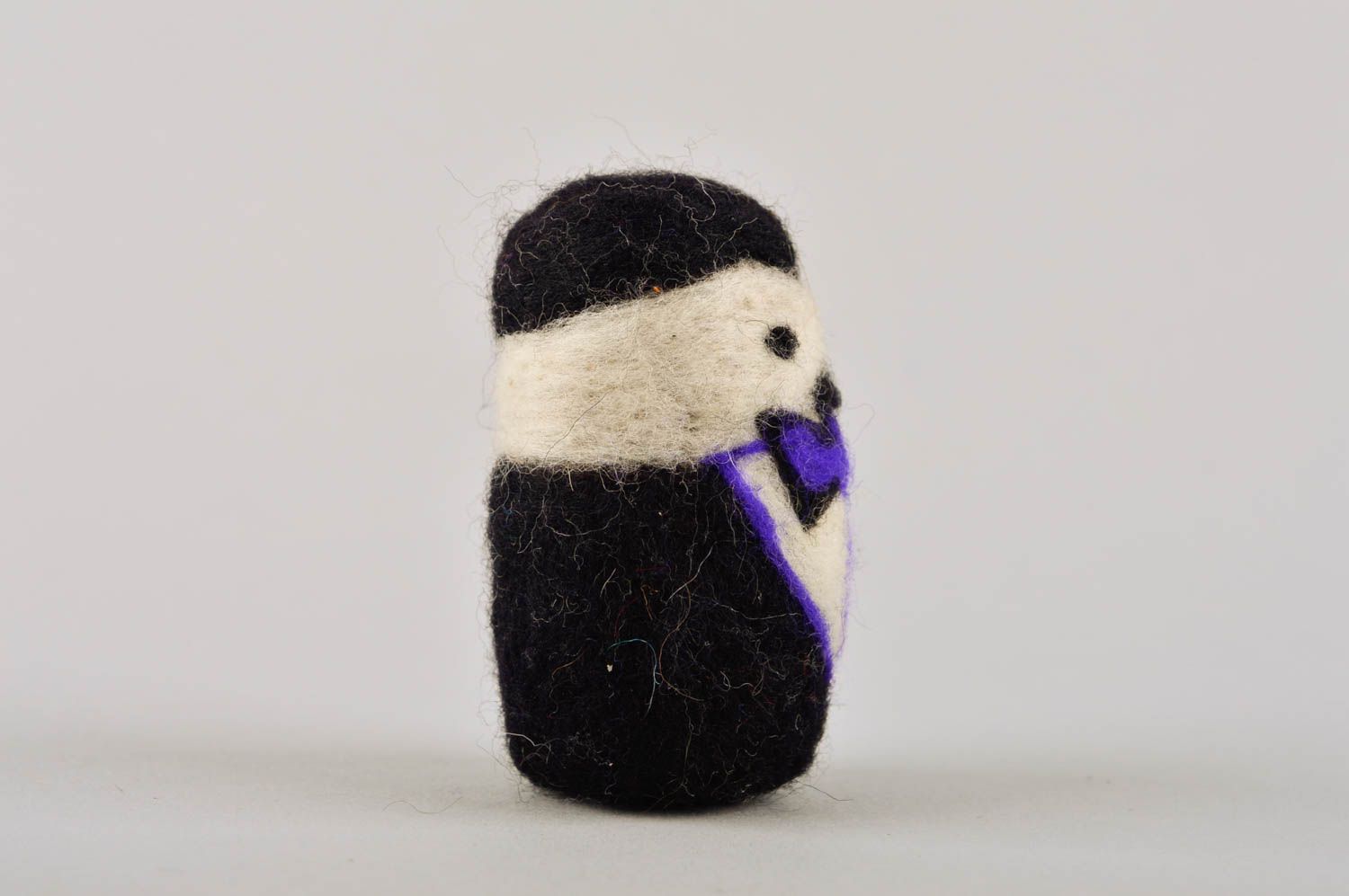 Juguete artesanal de lana de merinos muñeco de peluche regalo original para niño foto 3