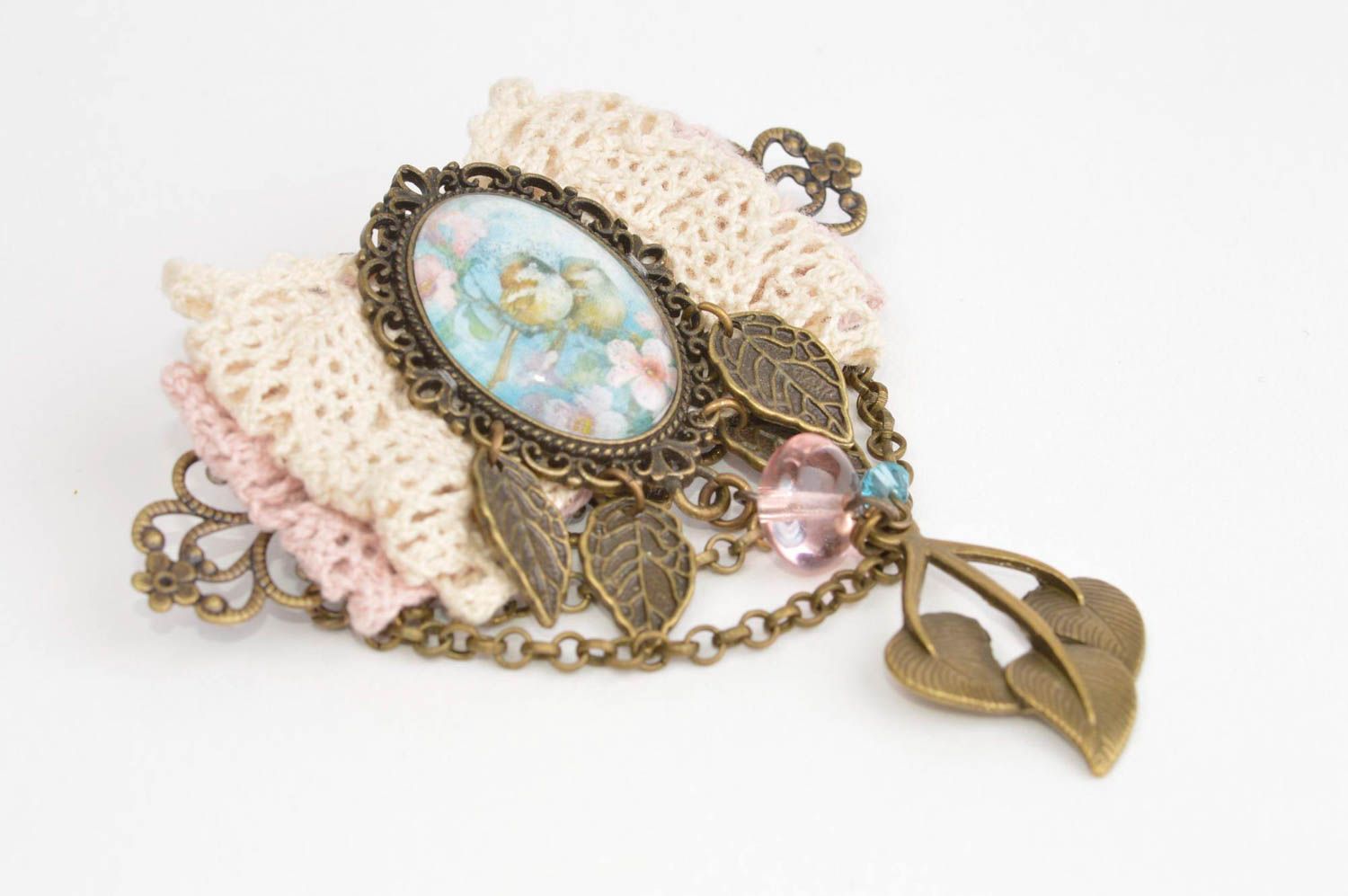 Vintage brooch handmade jewelry designer brooch exclusive brooch elegant brooch photo 3