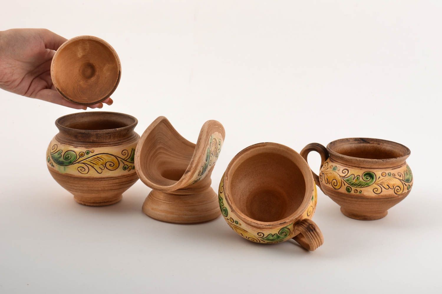 Ceramic 4 kitchenware unusual handmade pot beautiful lovely napkin holder photo 3